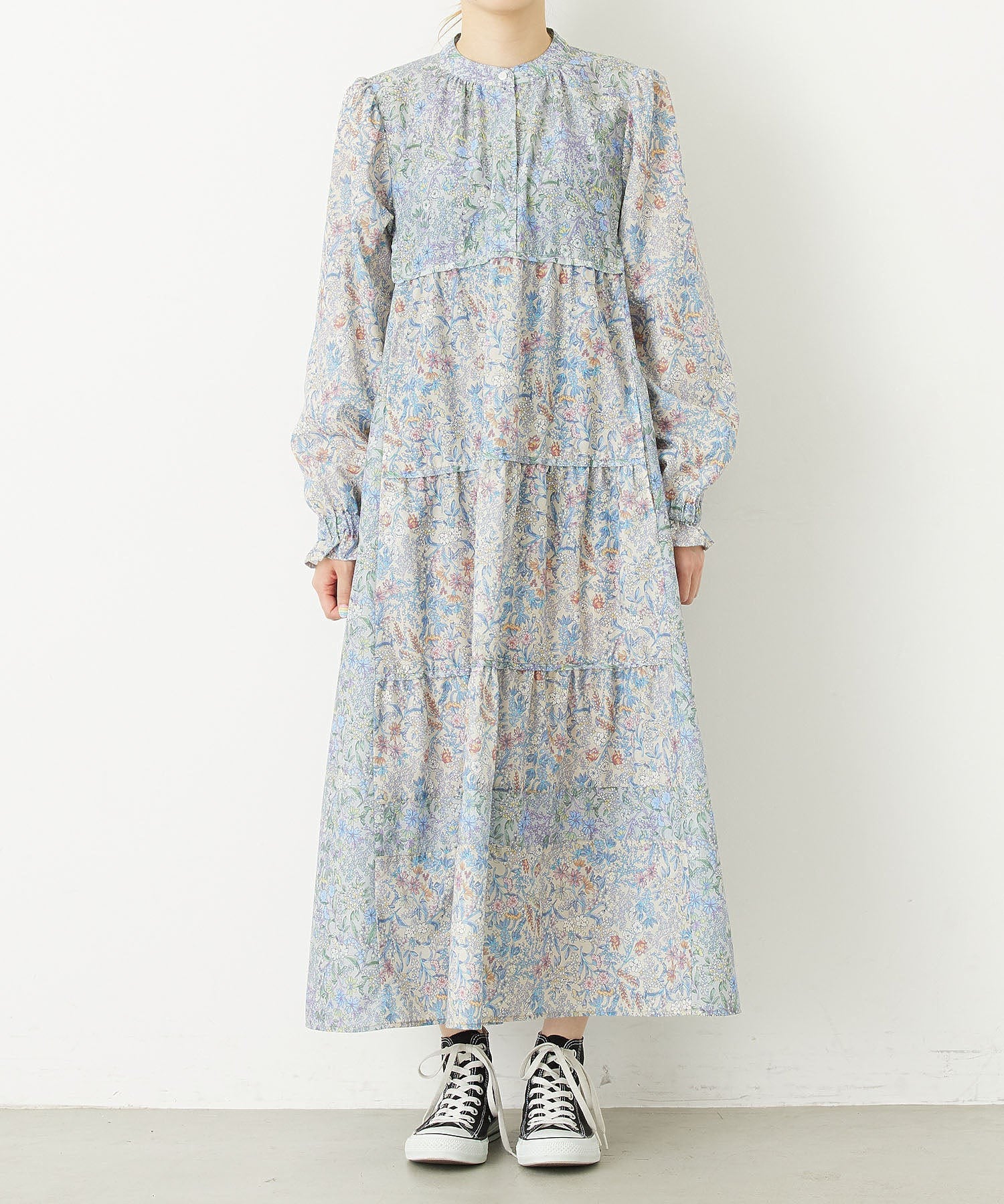 FLORAL PATTERN PANELED DRESS MILKFED. - Image 10