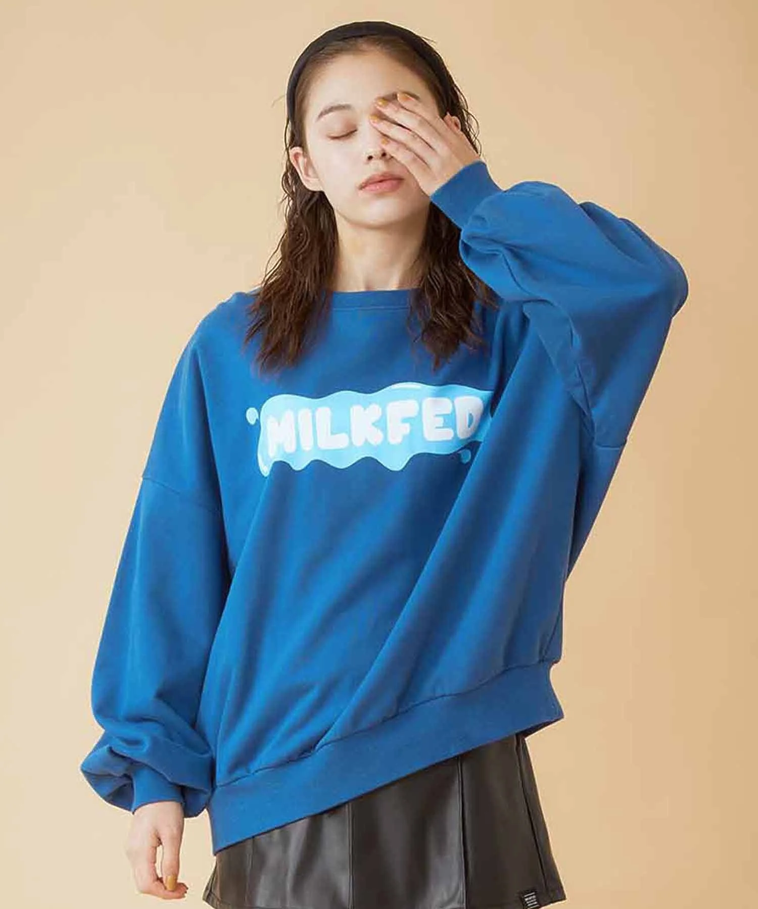 SPLASH LOGO SWEAT TOP MILKFED. - Image 4