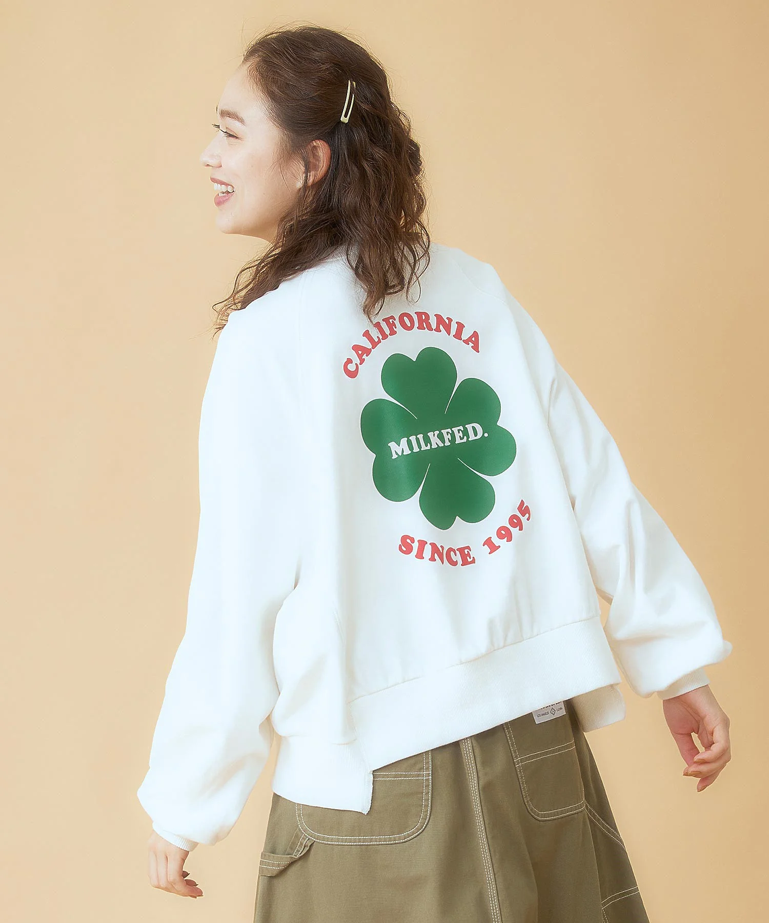 CLOVER PRINT SWEAT TOP MILKFED. - Image 5