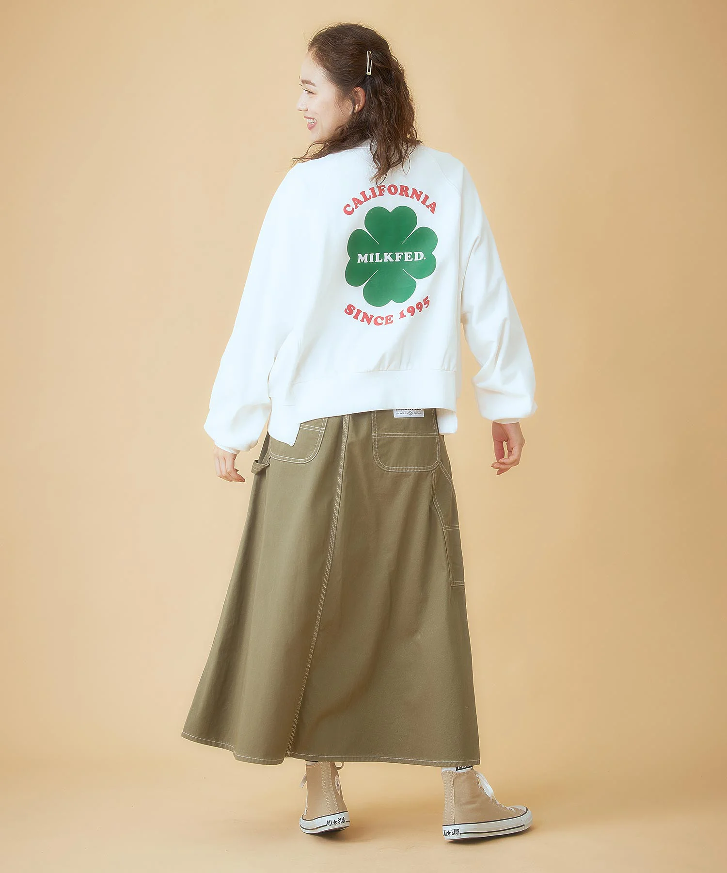 CLOVER PRINT SWEAT TOP MILKFED. - Image 9