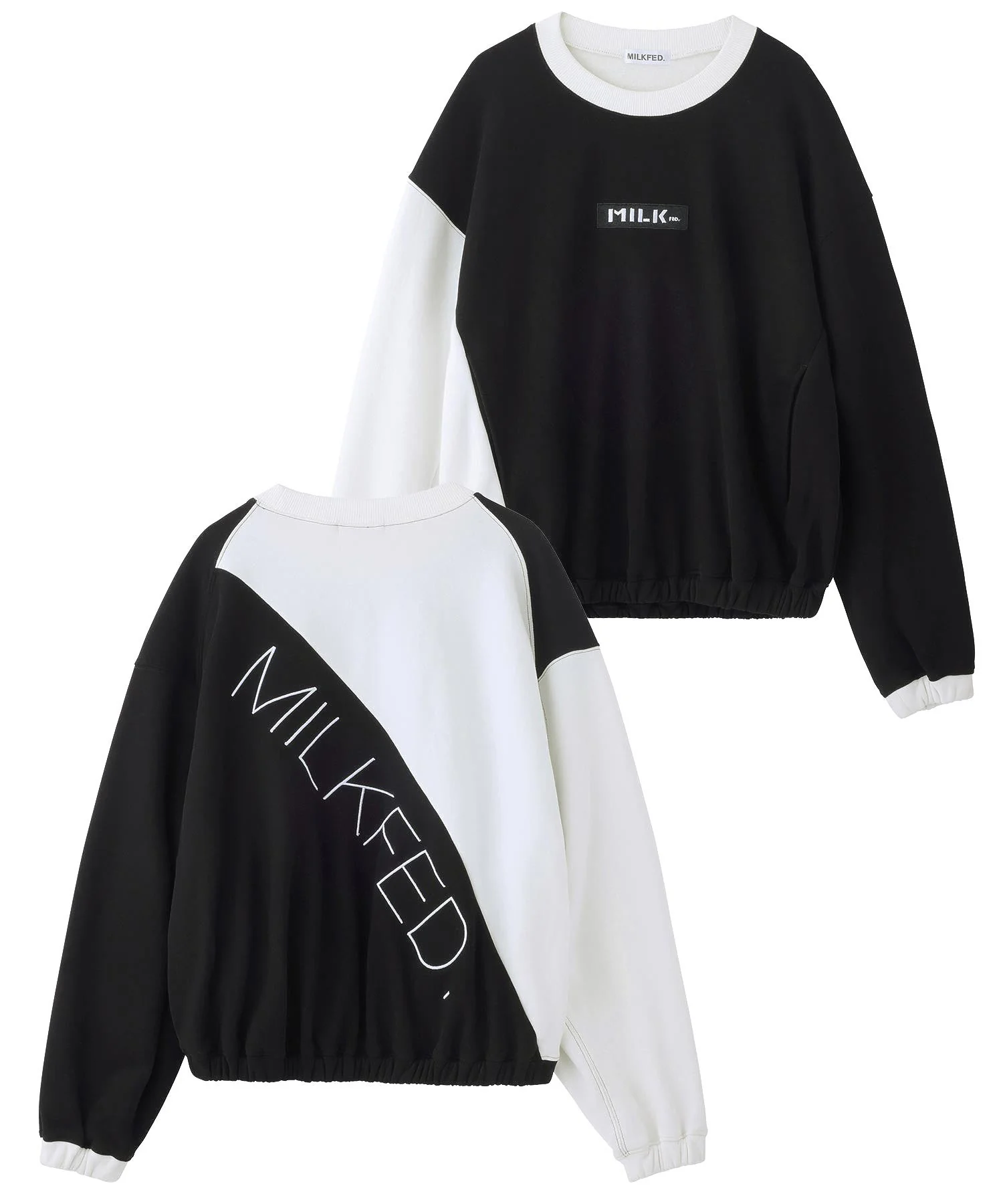 BICOLOR SWEAT TOP MILKFED. - Image 2