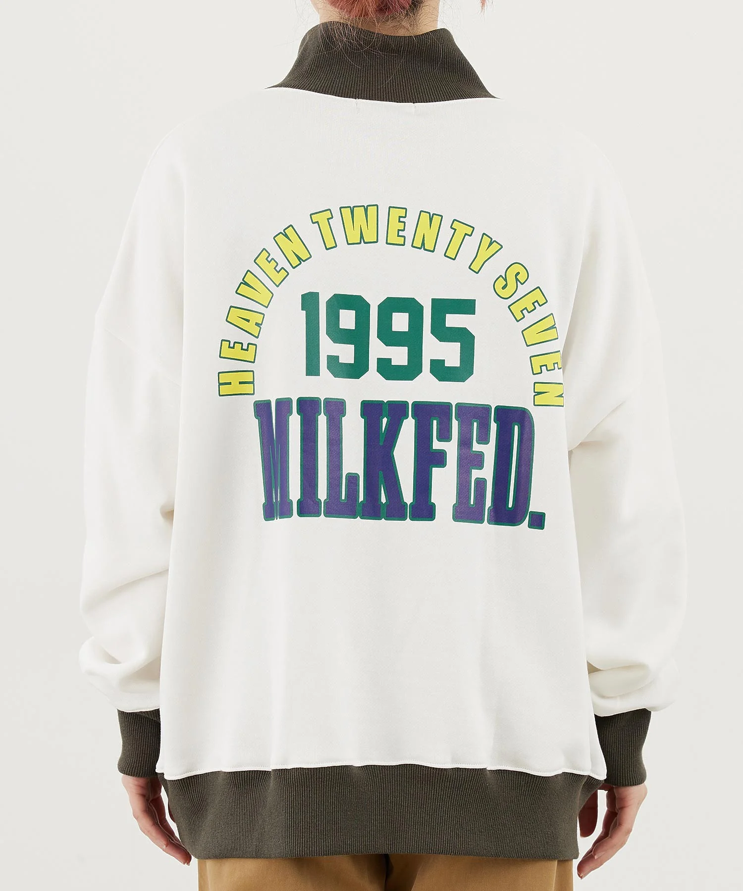 HALF ZIP SWEAT TOP MILKFED. - Image 5