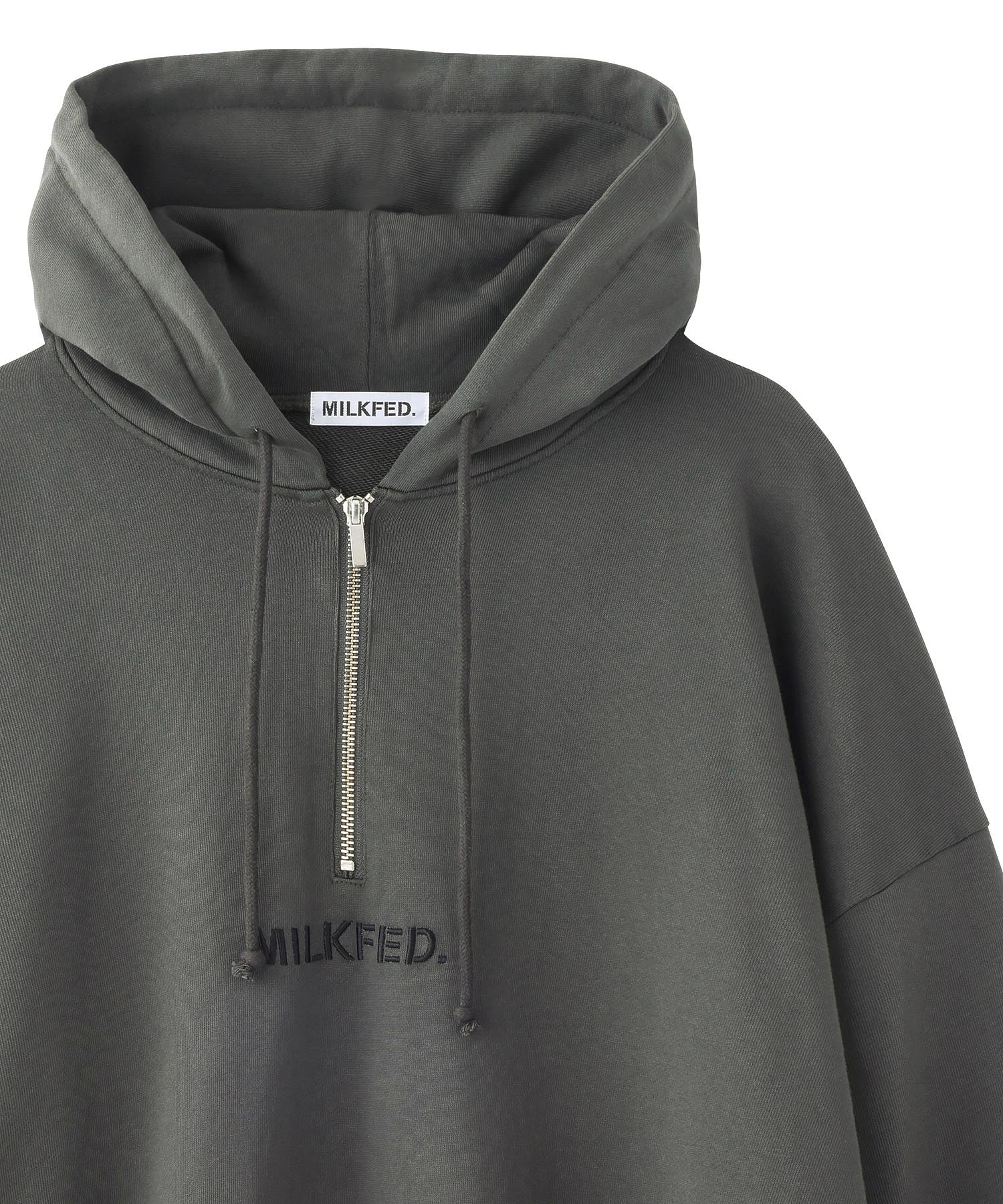 HALF ZIP SWEAT HOODIE MILKFED. - Image 3
