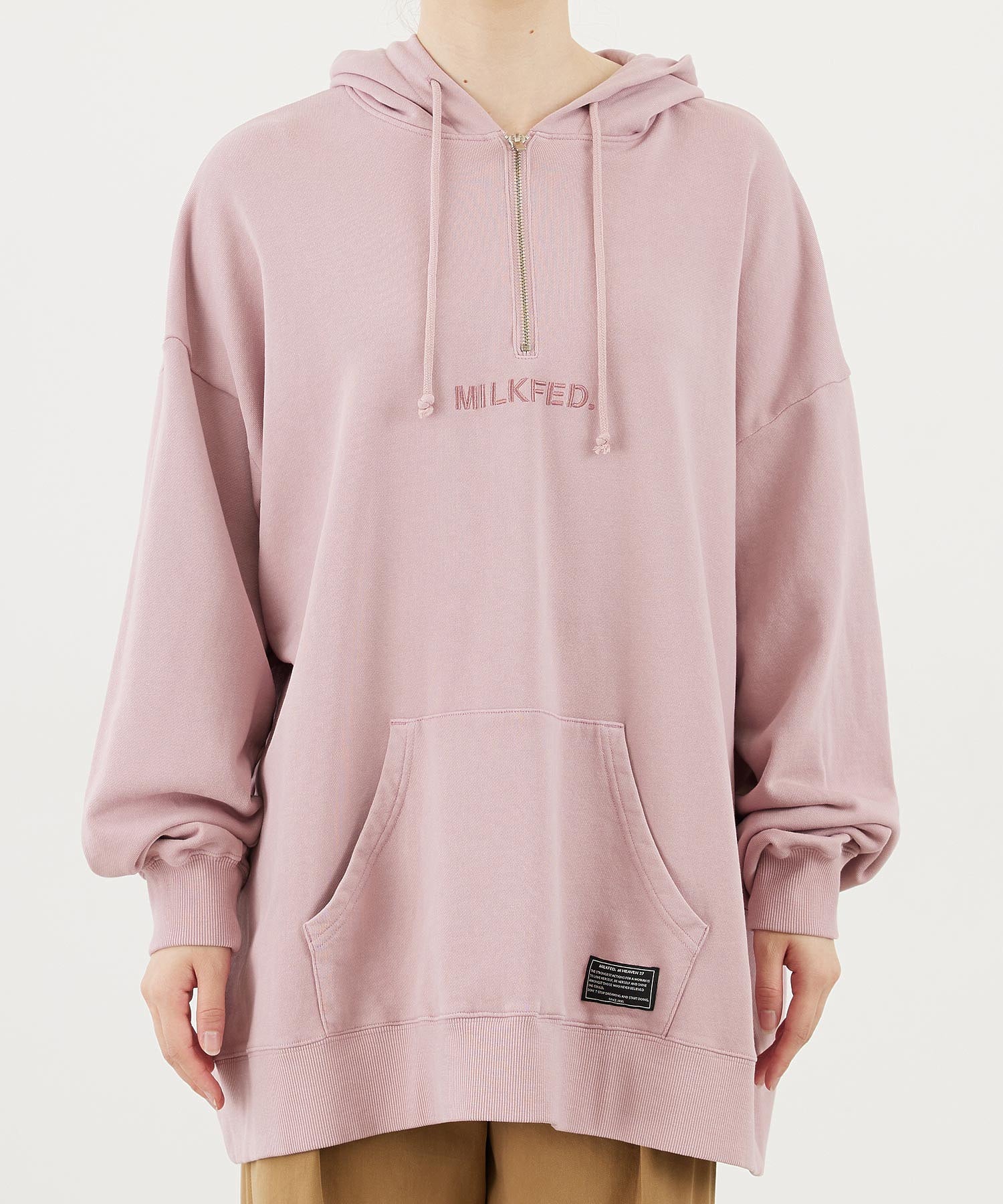 HALF ZIP SWEAT HOODIE MILKFED. - Image 8