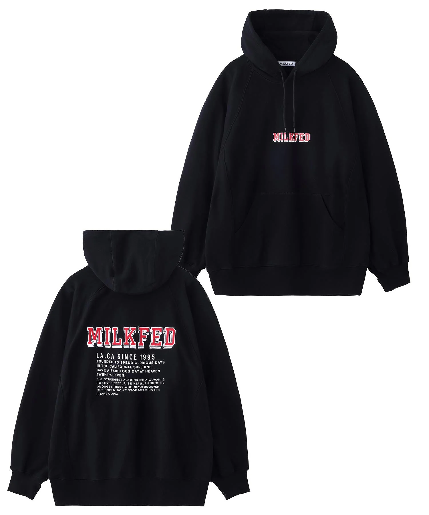 RAGLAN SWEAT HOODIE MILKFED. - Image 19