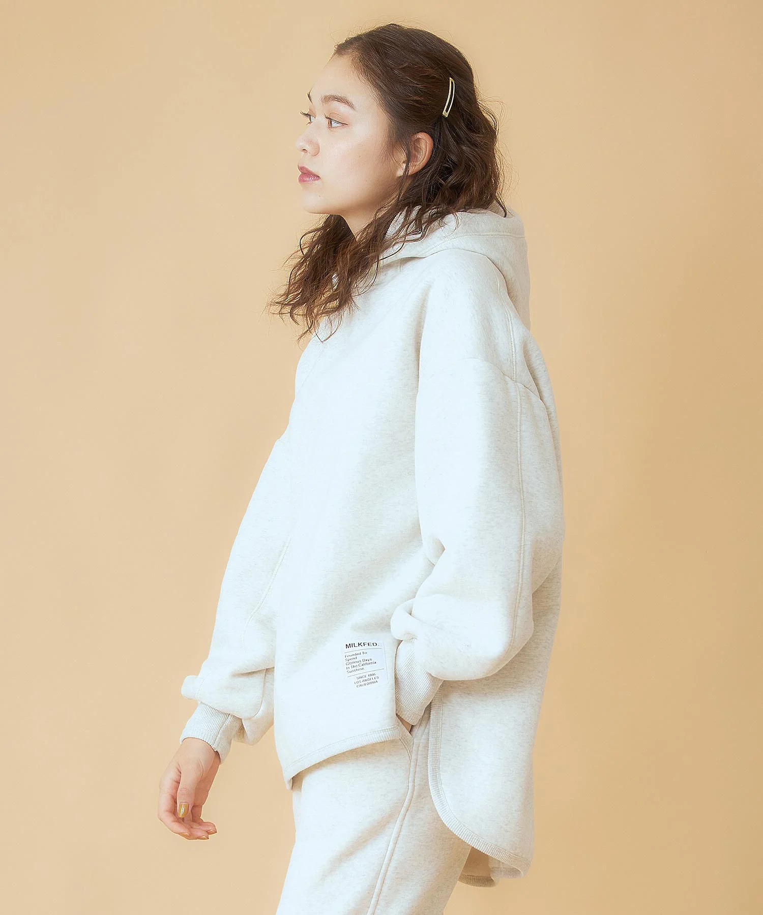 SIDE SLIT SWEAT HOODIE MILKFED. - Image 6