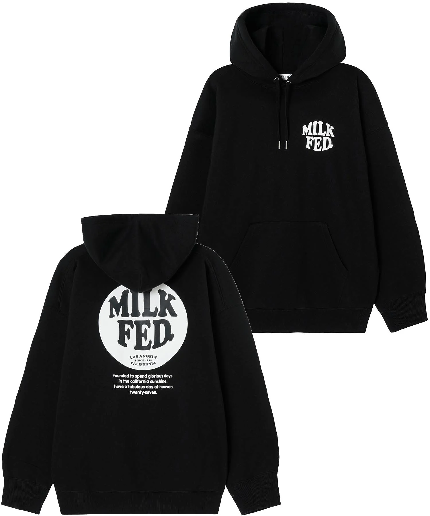 CIRCLE LOGO BIG SWEAT HOODIE MILKFED. - Image 26