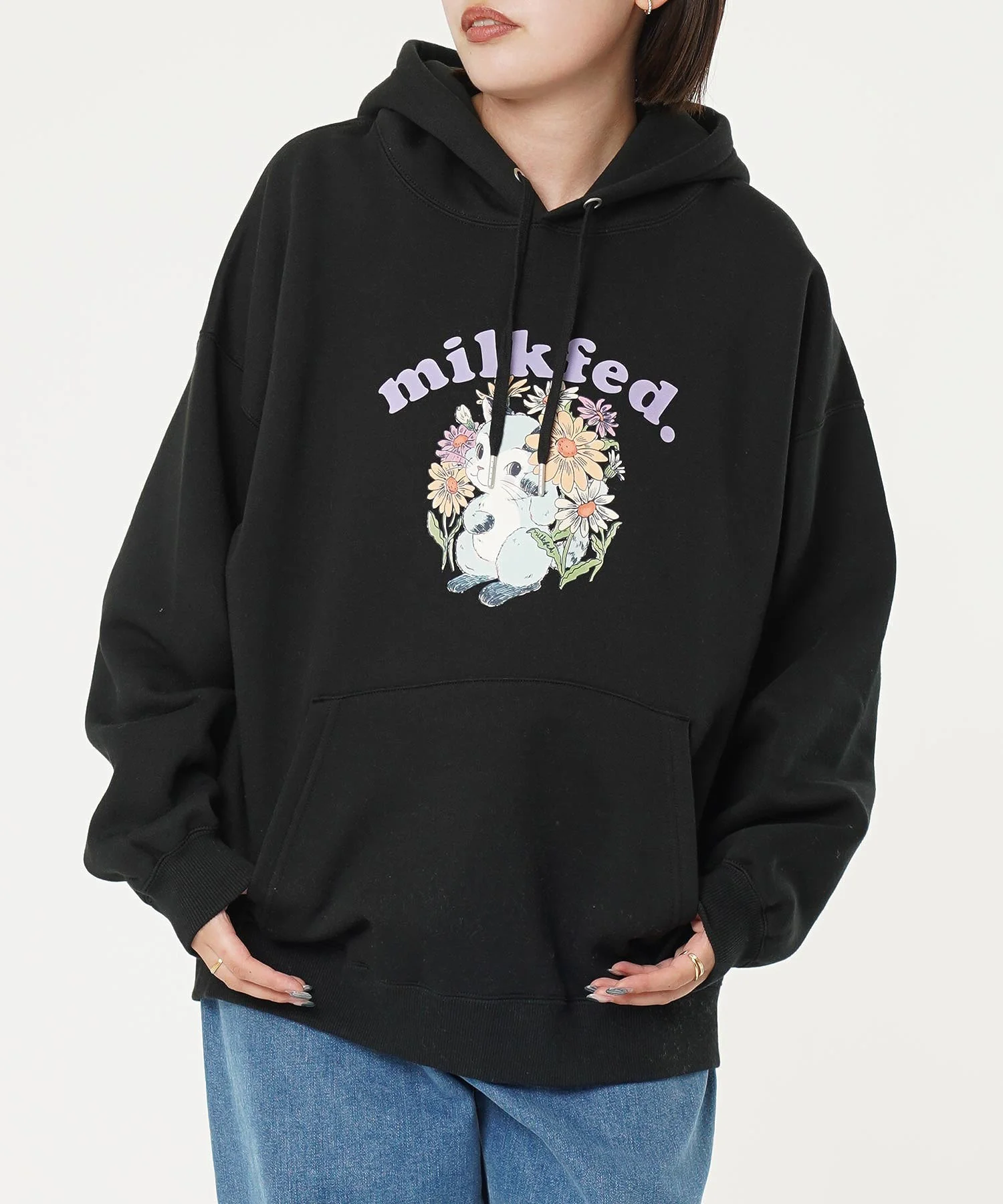 FLOWER CAT BIG SWEAT HOODIE MILKFED. - Image 16