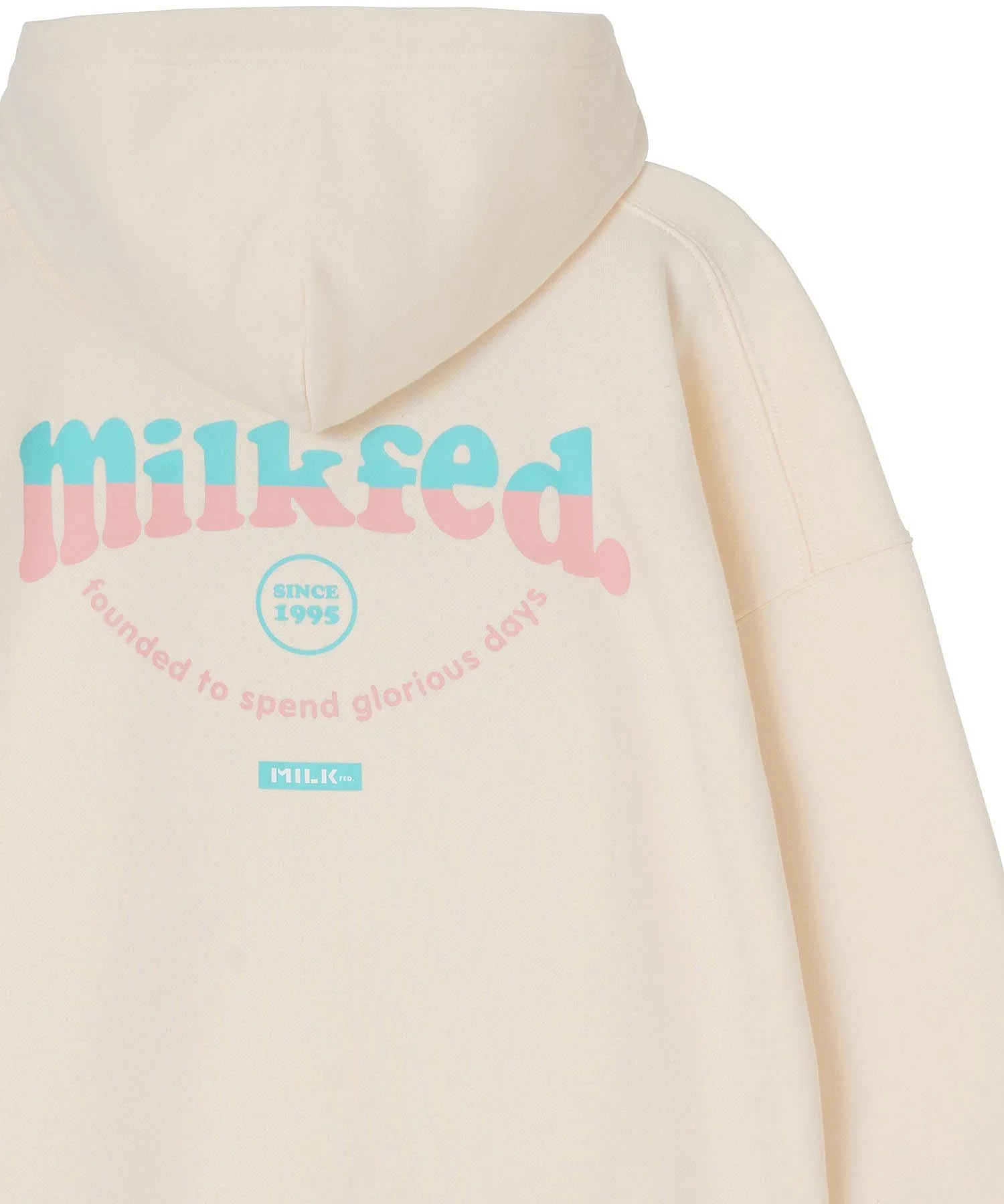 BI COLOR LOGO BIG SWEAT HOODIE MILKFED. - Image 3