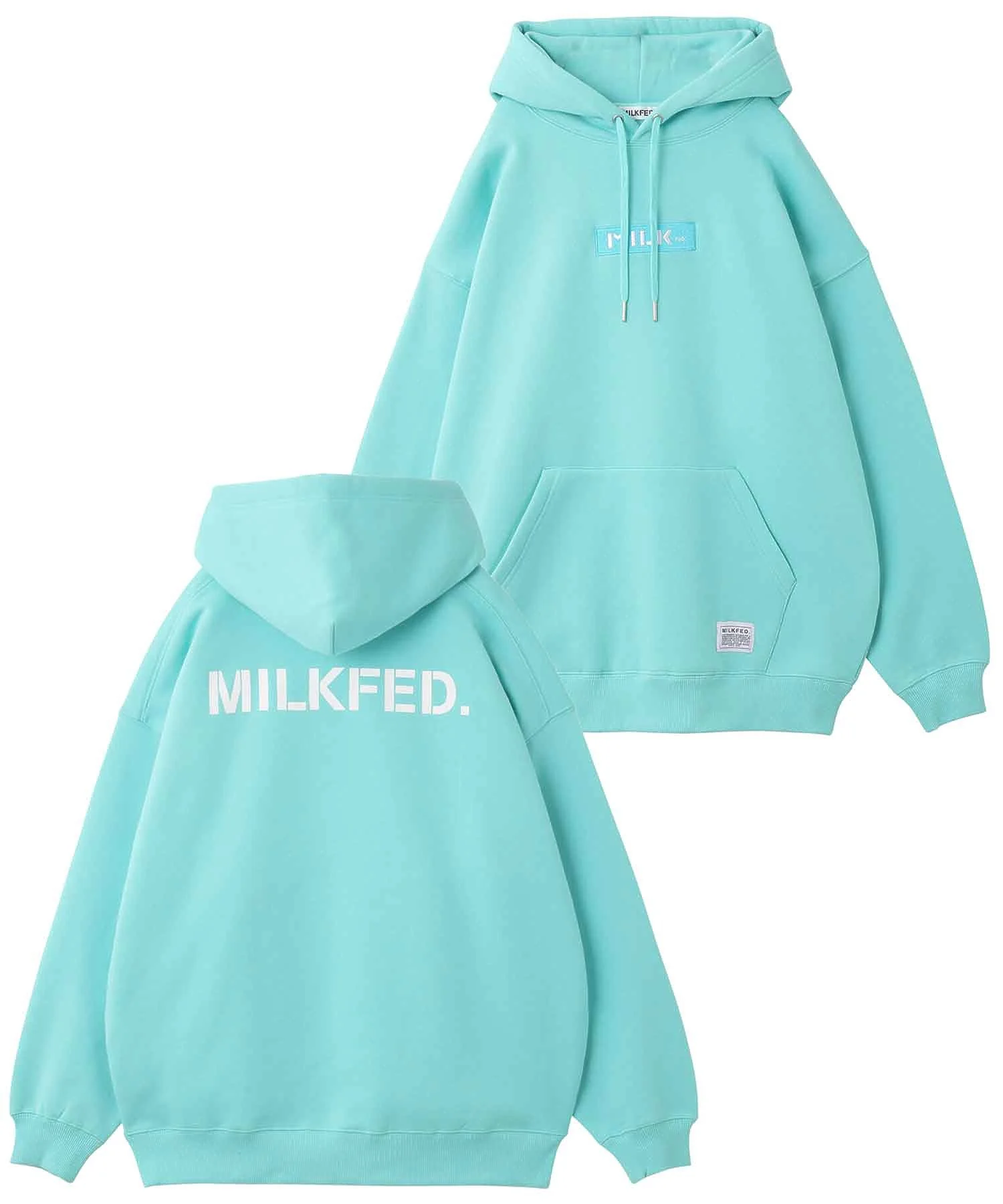 EMBROIDERED BAR BIG SWEAT HOODIE LIMITED COLOR MILKFED. - Image 23