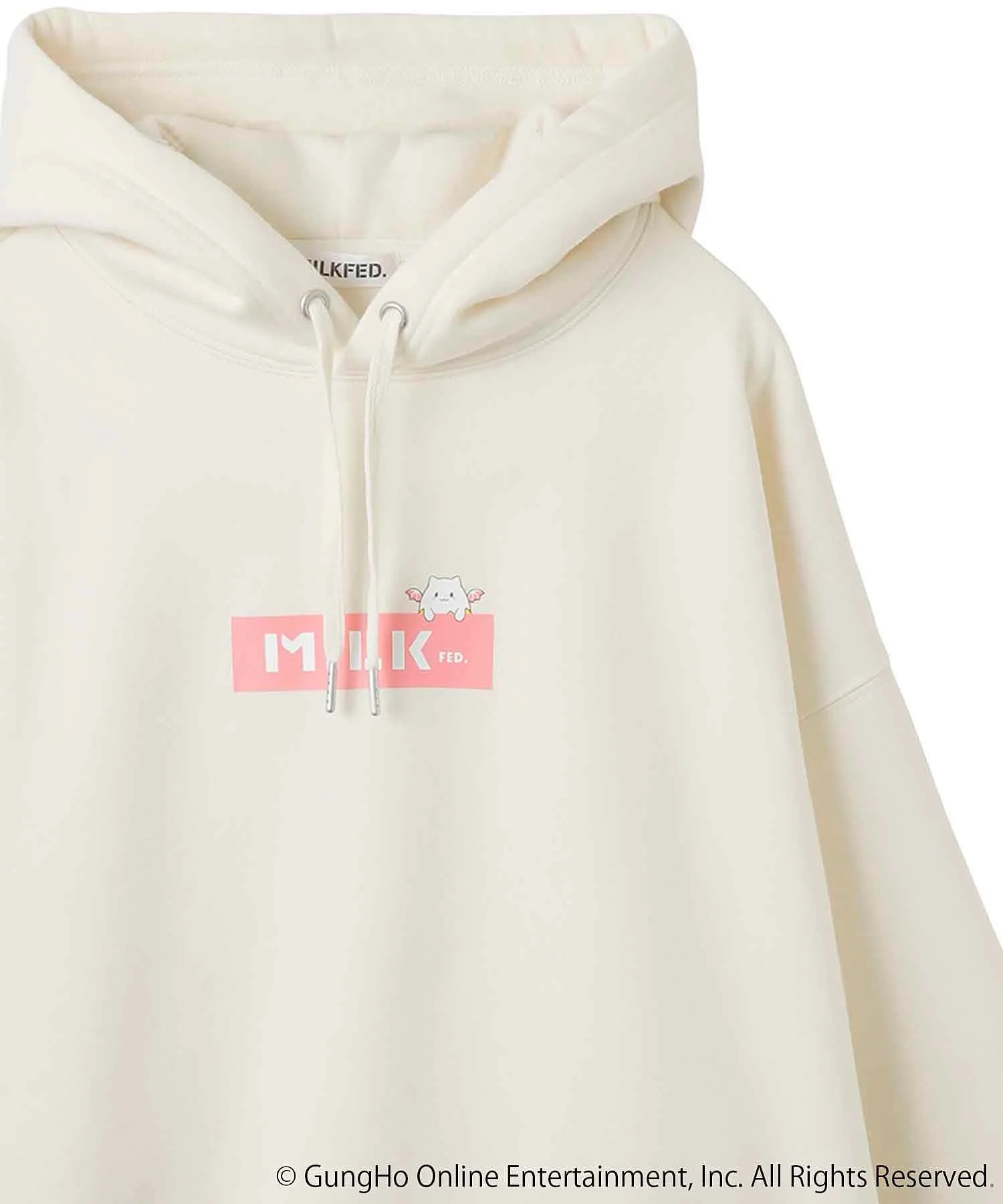 MILKFED. x PUZZLE AND DRAGONS TAMADORA SWEAT HOODIE