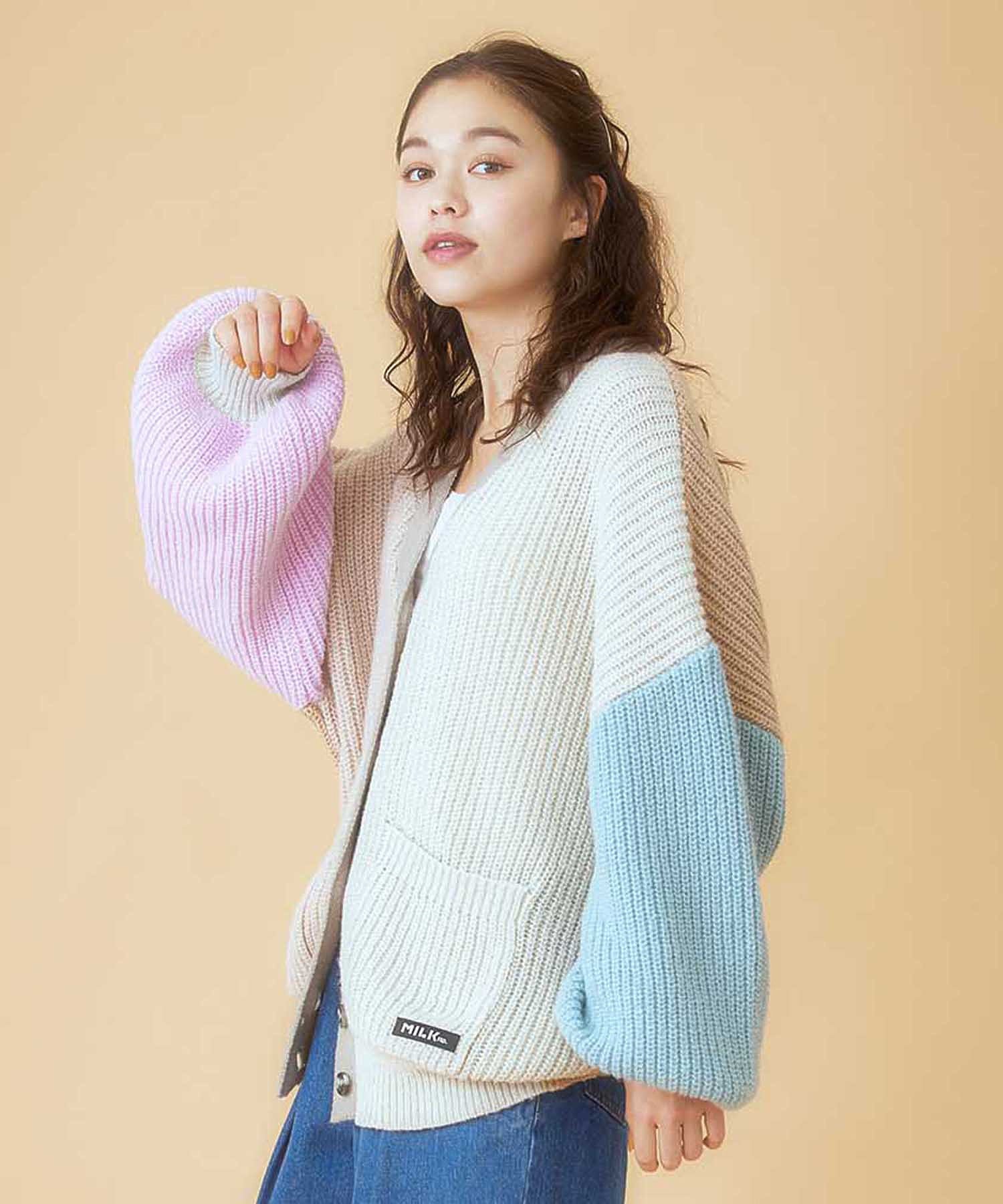 PANELED KNIT CARDIGAN MILKFED. - Image 4