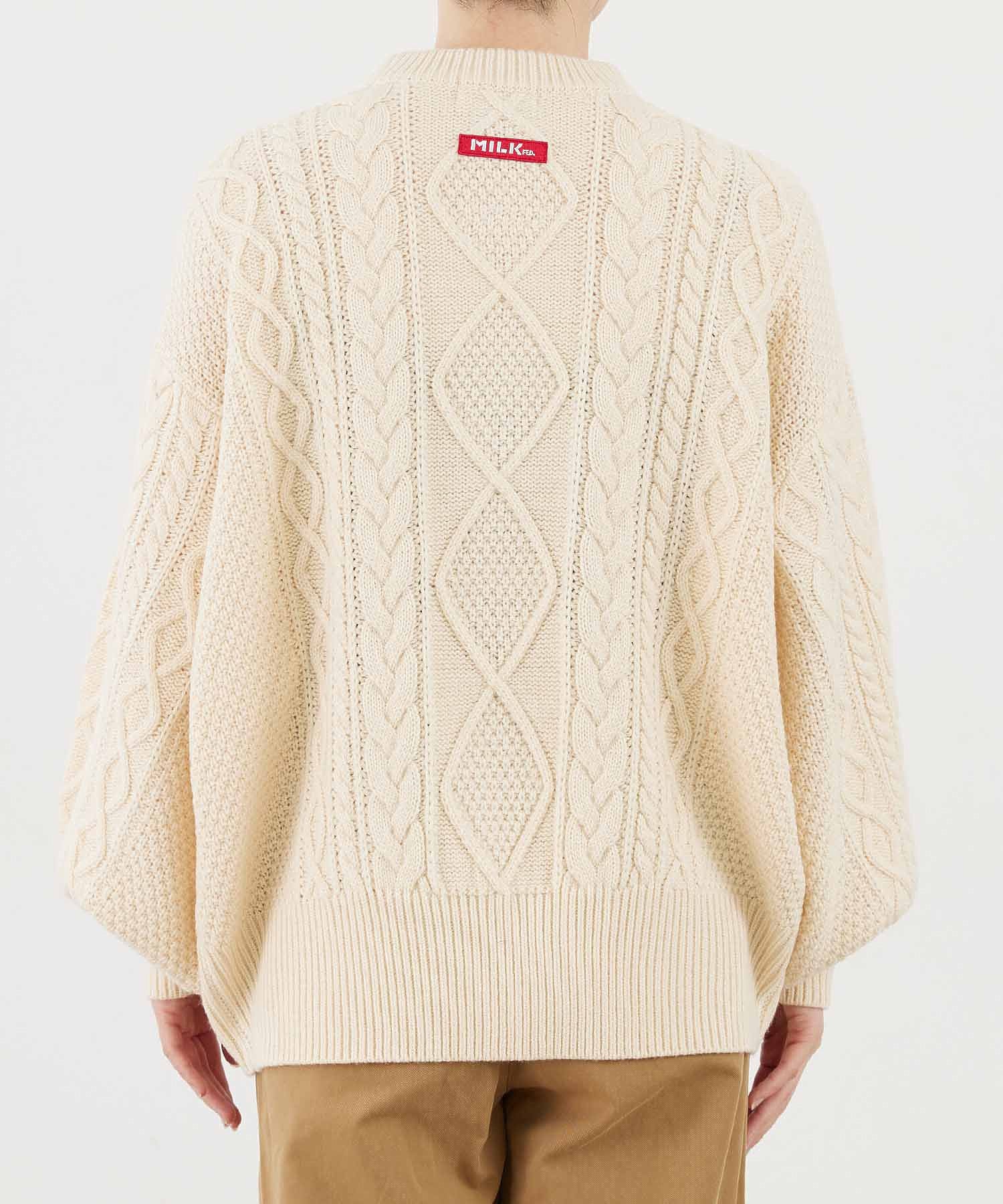 CABLE KNIT TOP MILKFED. - Image 14
