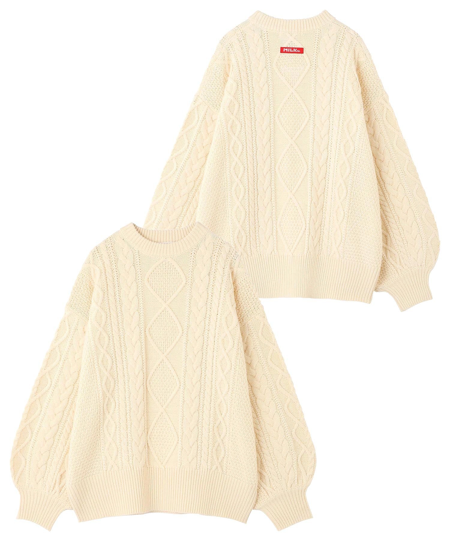 CABLE KNIT TOP MILKFED. - Image 2