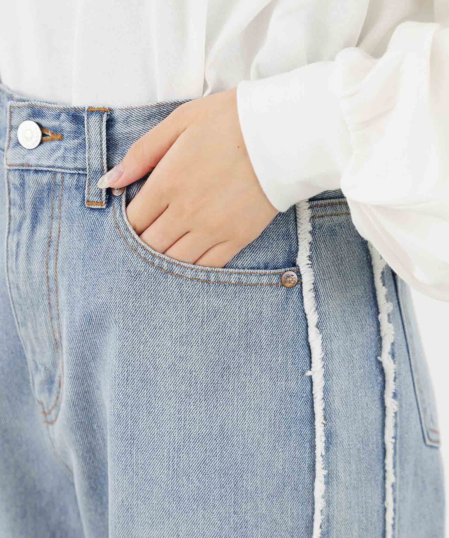 FRINGE DENIM PANTS MILKFED. - Image 15
