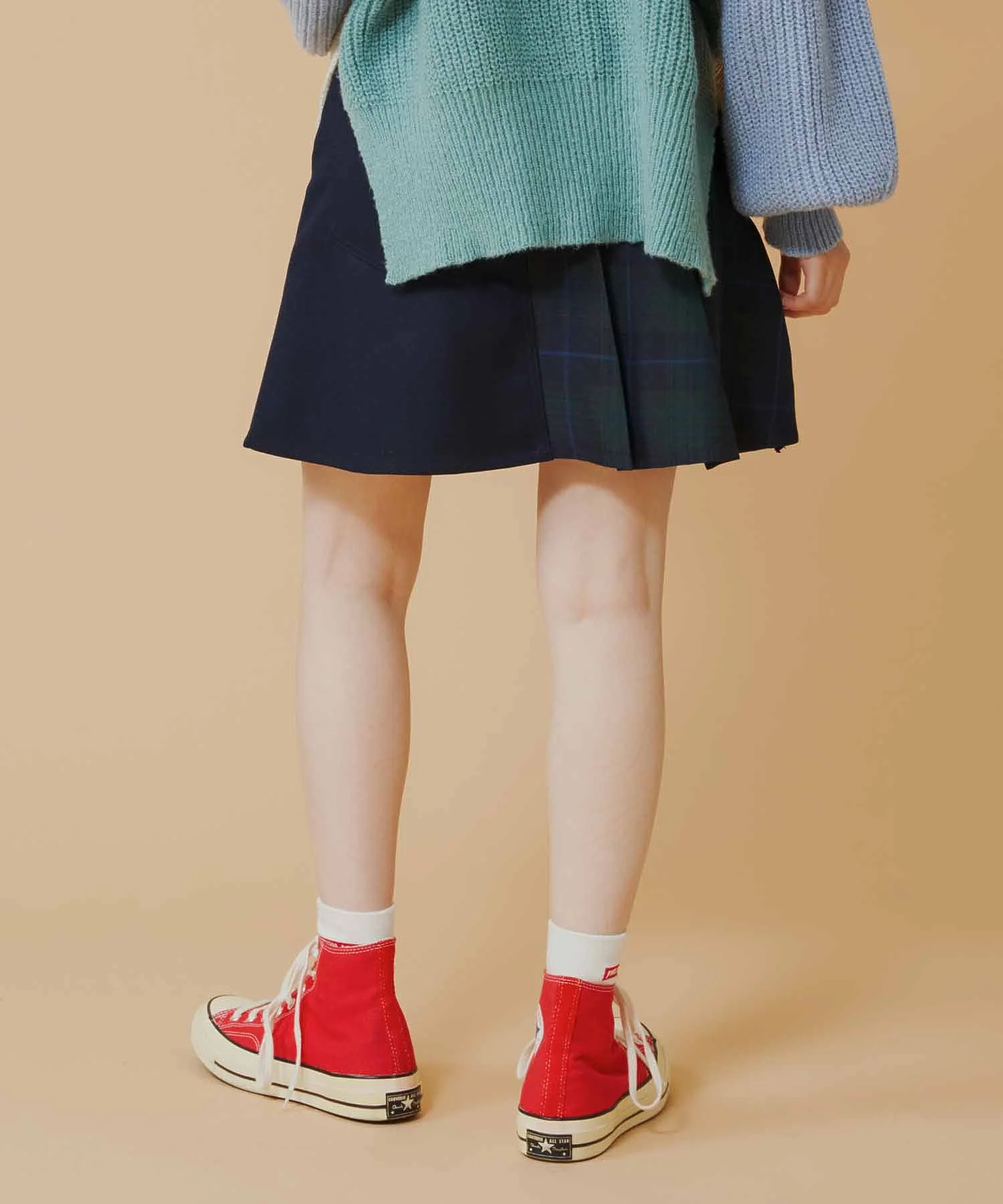 LAYERED PLEATED WRAP SKIRT MILKFED. - Image 5