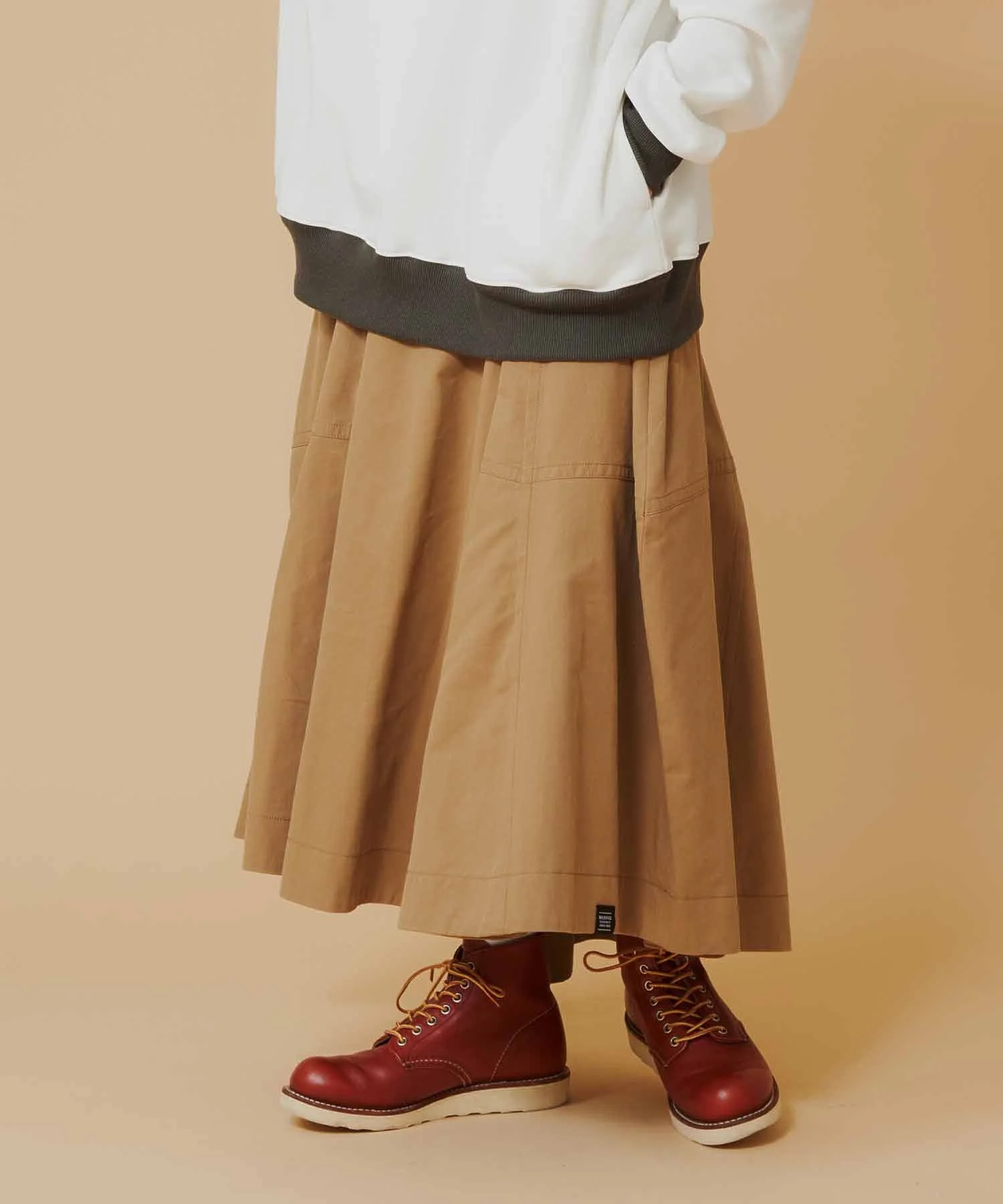 TWILL FLARE SKIRT MILKFED. - Image 2
