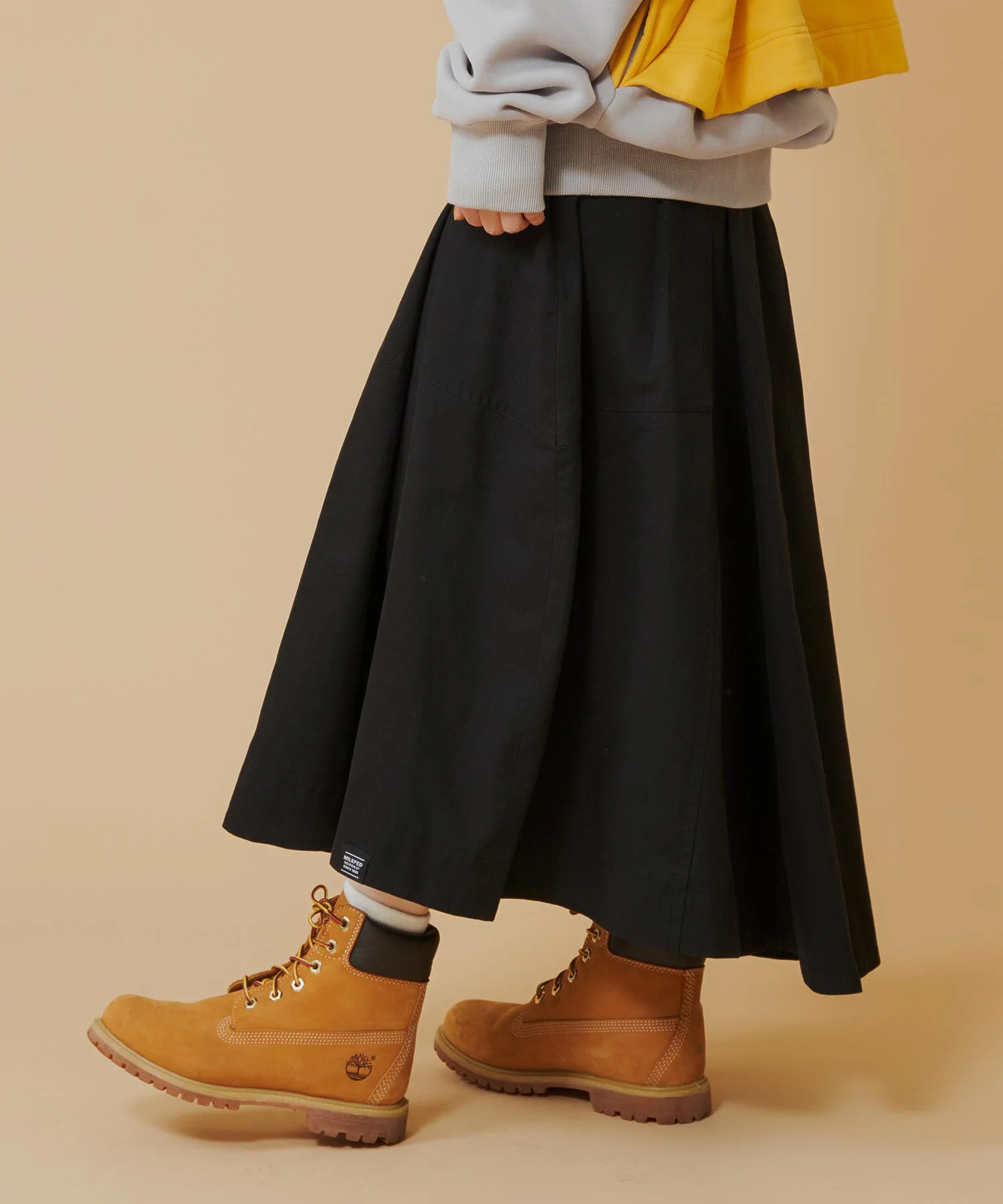 TWILL FLARE SKIRT MILKFED. - Image 4