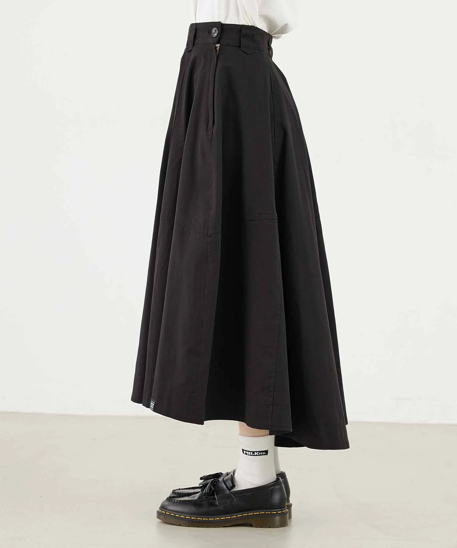 TWILL FLARE SKIRT MILKFED. - Image 7