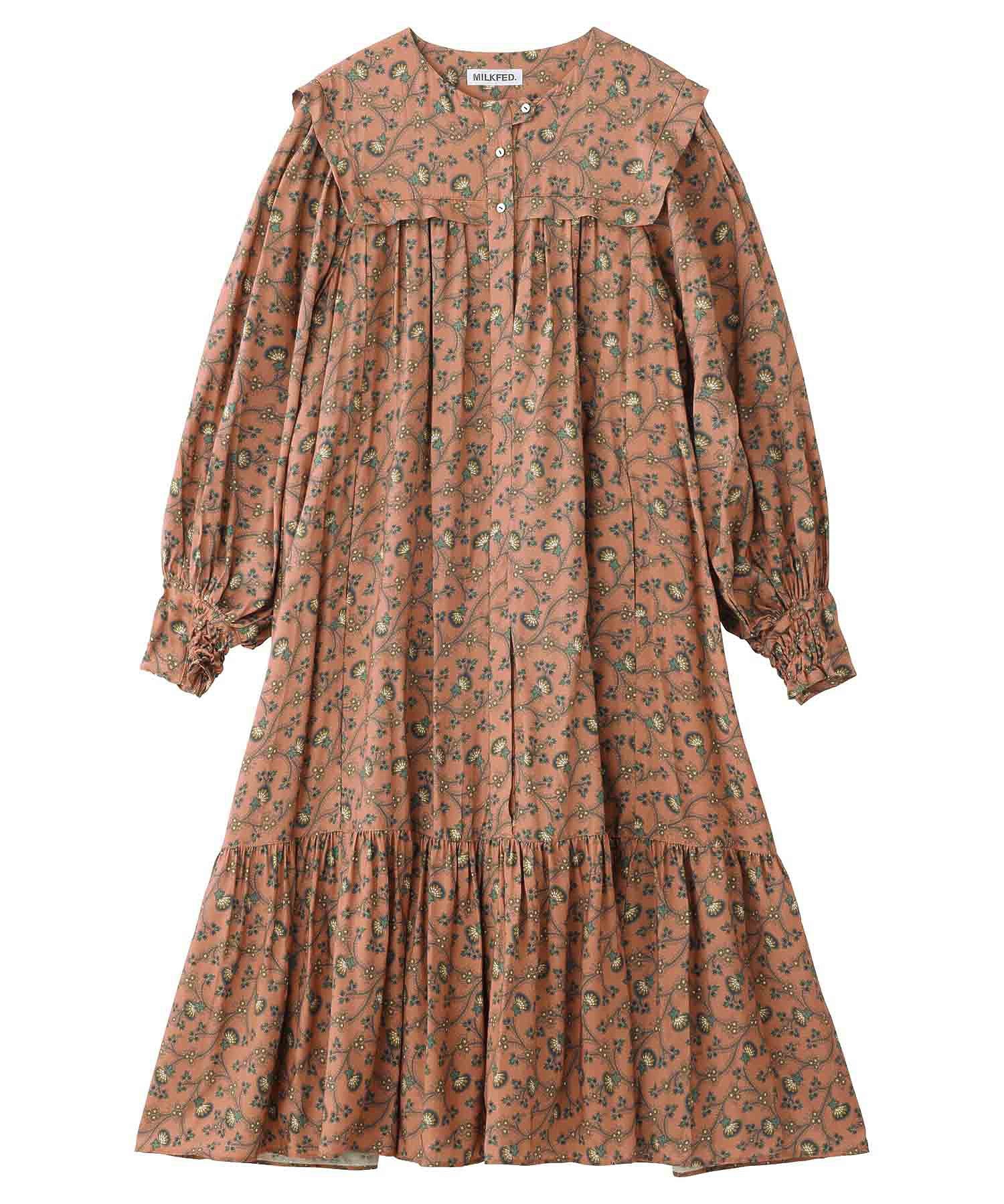 FLORAL PATTERN GATHERED DRESS MILKFED. - Image 11