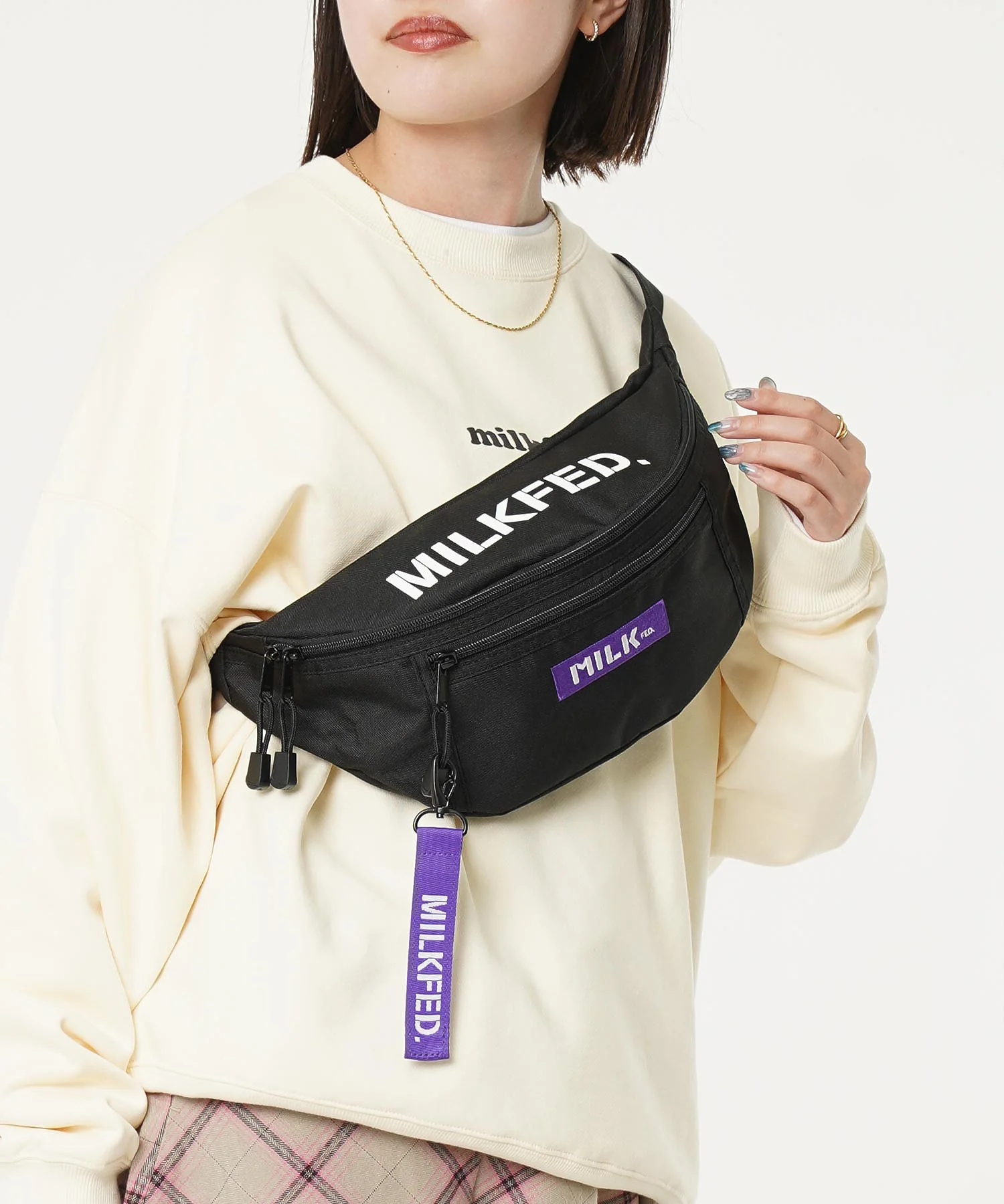 TOP LOGO FANNY PACK LIMITED PURPLE MILKFED. - Image 14