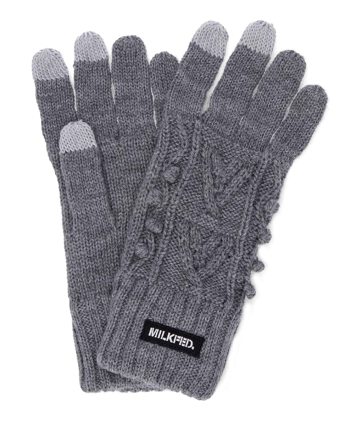 HEART CABLE GLOVE MILKFED. - Image 3