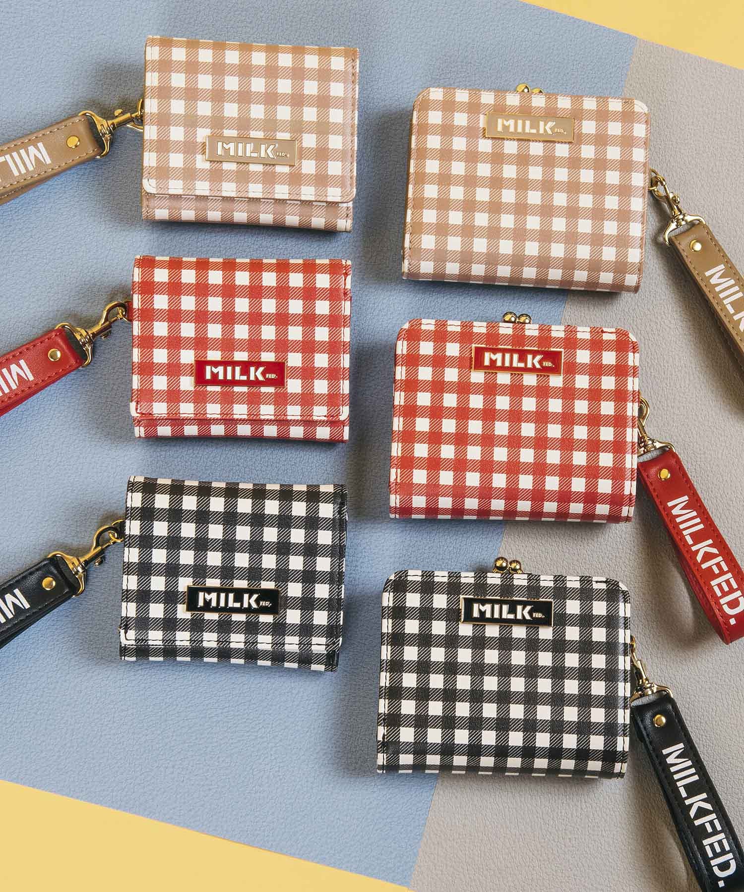 CHECKERED TRI-FOLD WALLET MILKFED. - Image 9