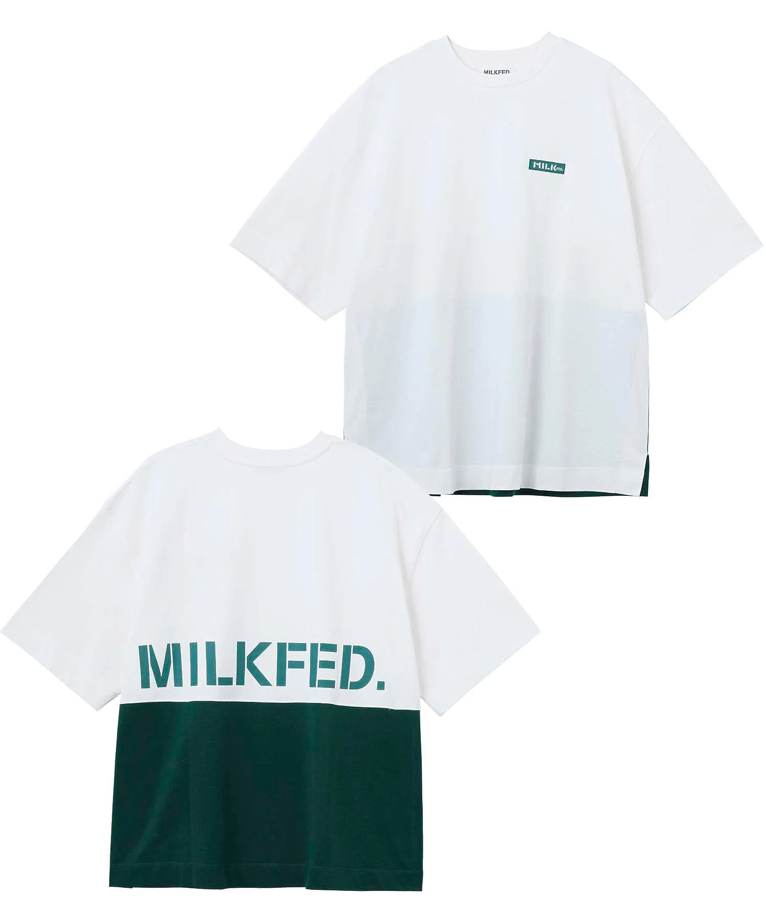 STENCIL LOGO PANELED S/S TOP MILKFED. - Image 3