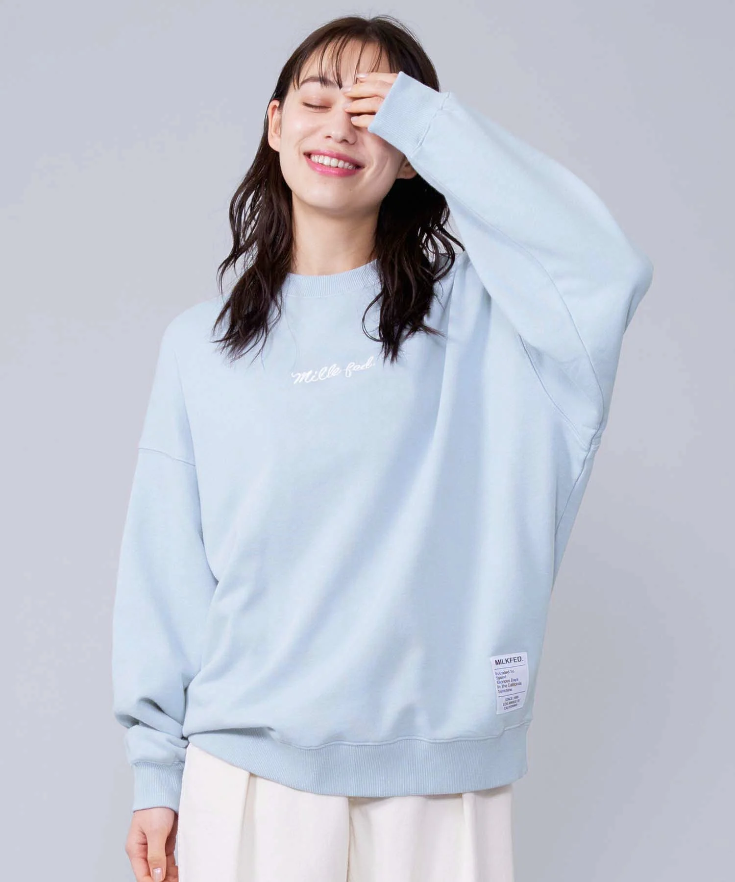 ICING LOGO WIDE SWEAT TOP MILKFED. - Image 6