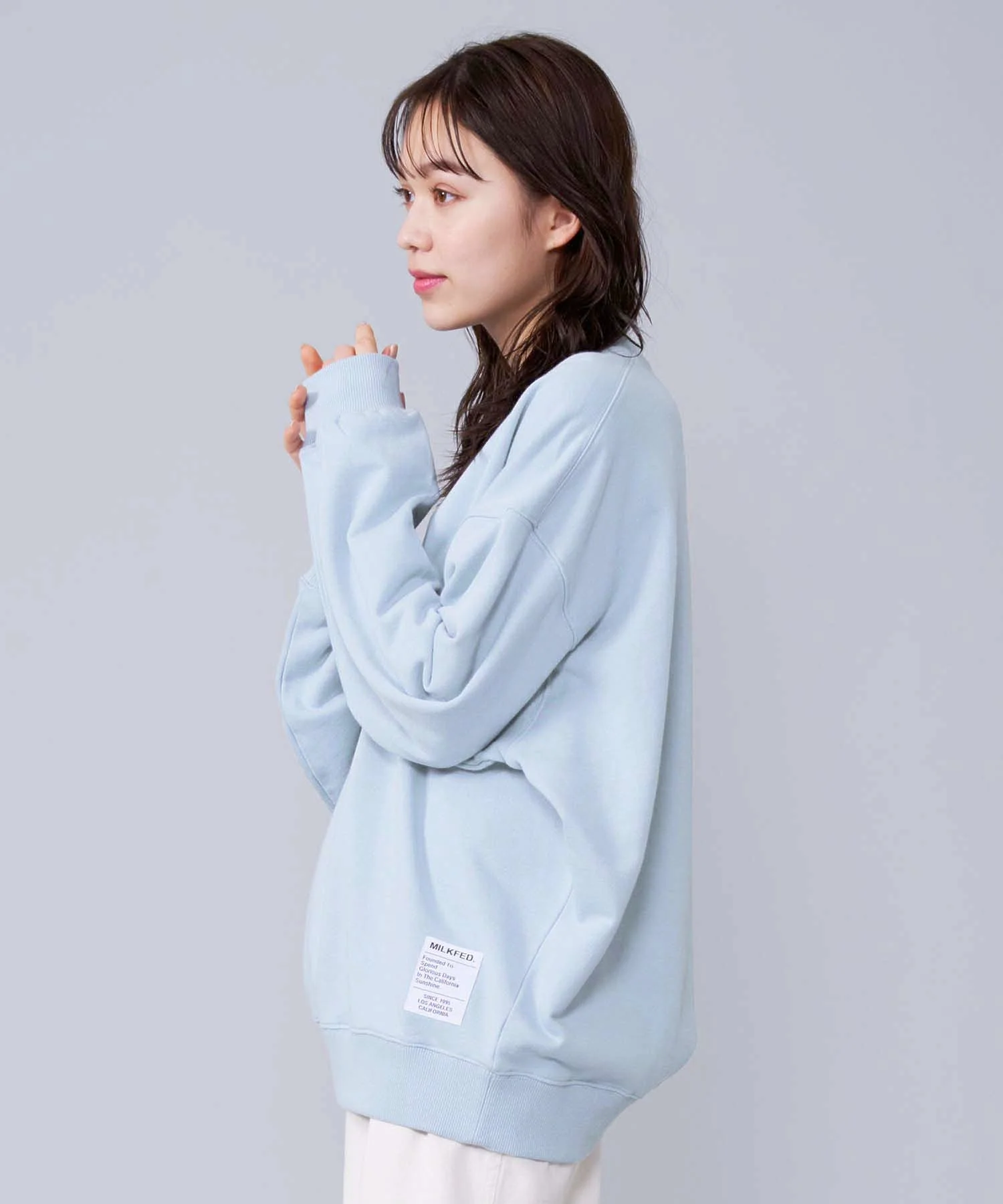 ICING LOGO WIDE SWEAT TOP MILKFED. - Image 8