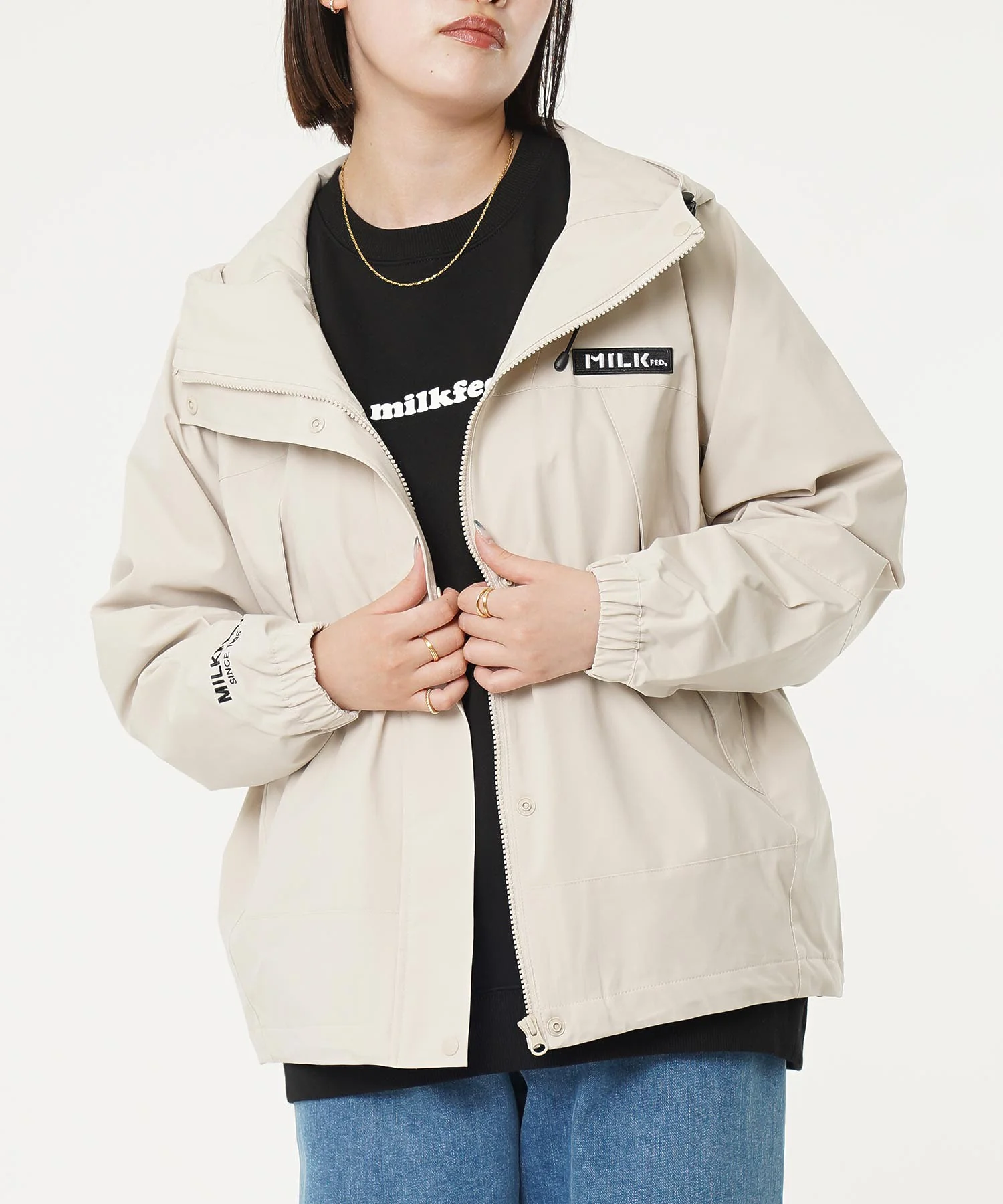 BACK LOGO MOUNTAIN PARKA MILKFED. - Image 22