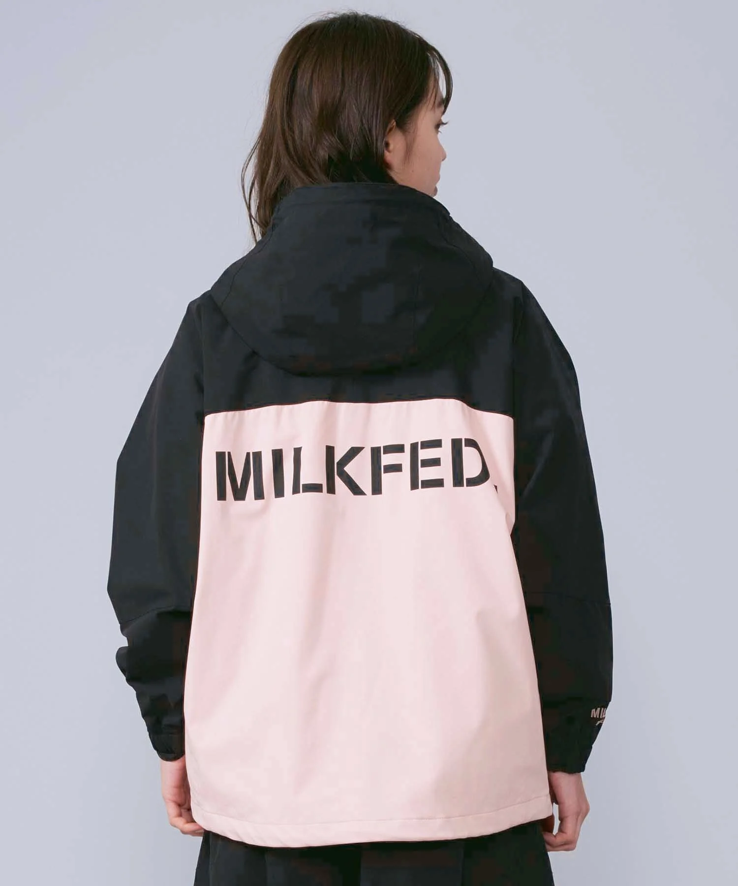 BACK LOGO BICOLOR MOUNTAIN PARKA MILKFED. - Image 7