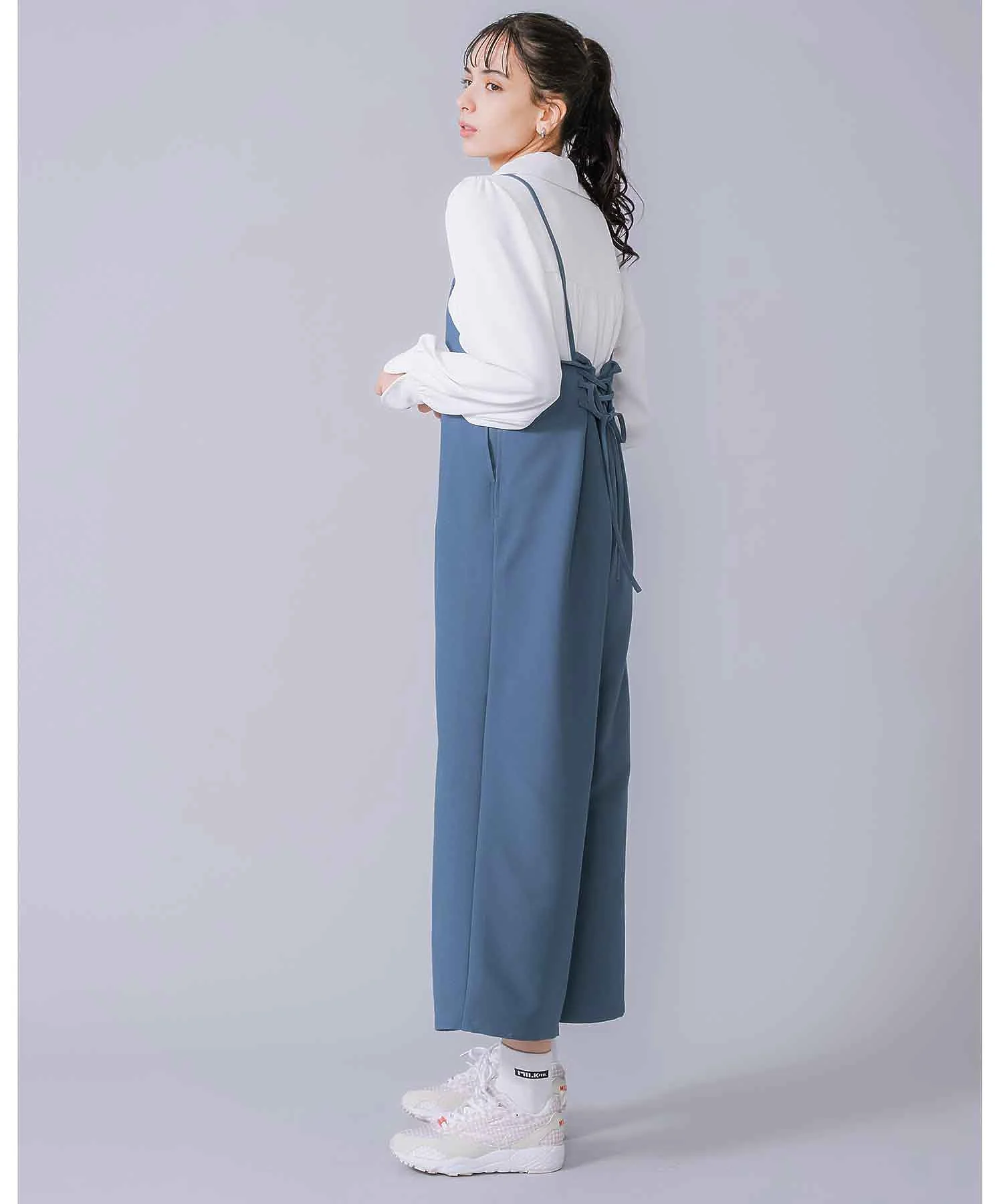 LACE-UP SALOPETTE MILKFED. - Image 6