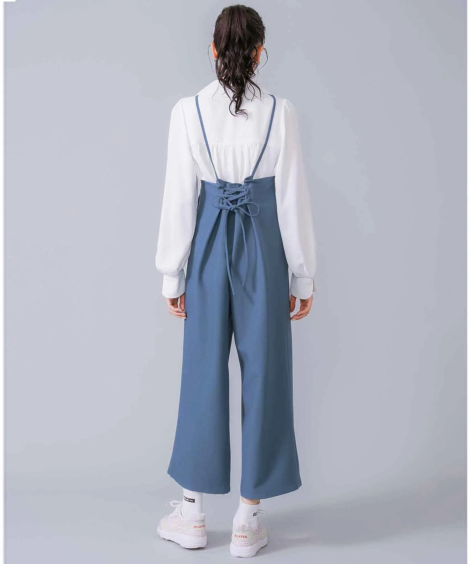 LACE-UP SALOPETTE MILKFED. - Image 7