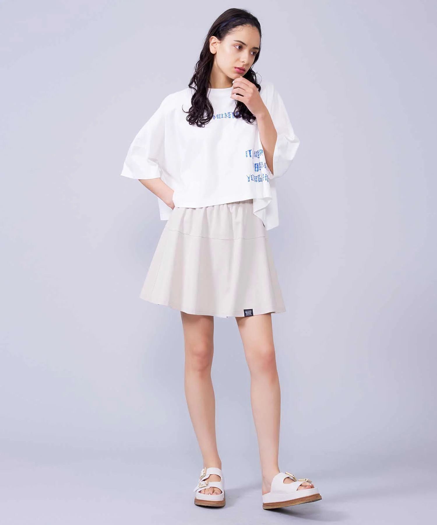 FLARED SKIRT WITH UNDER SHORTS MILKFED. - Image 7
