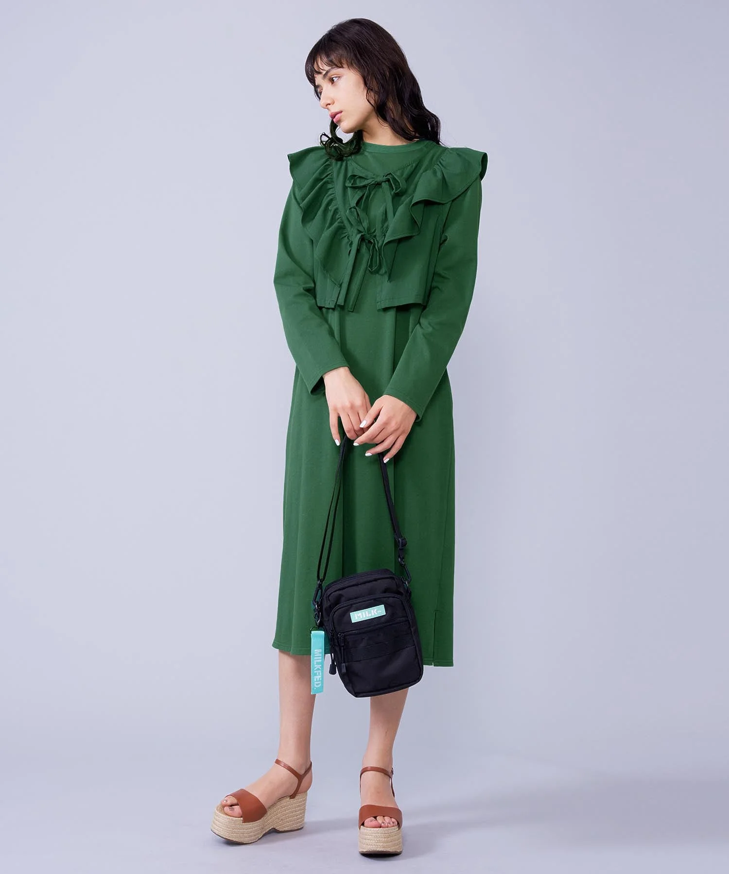 RUFFLE LAYERED DRESS MILKFED. - Image 2