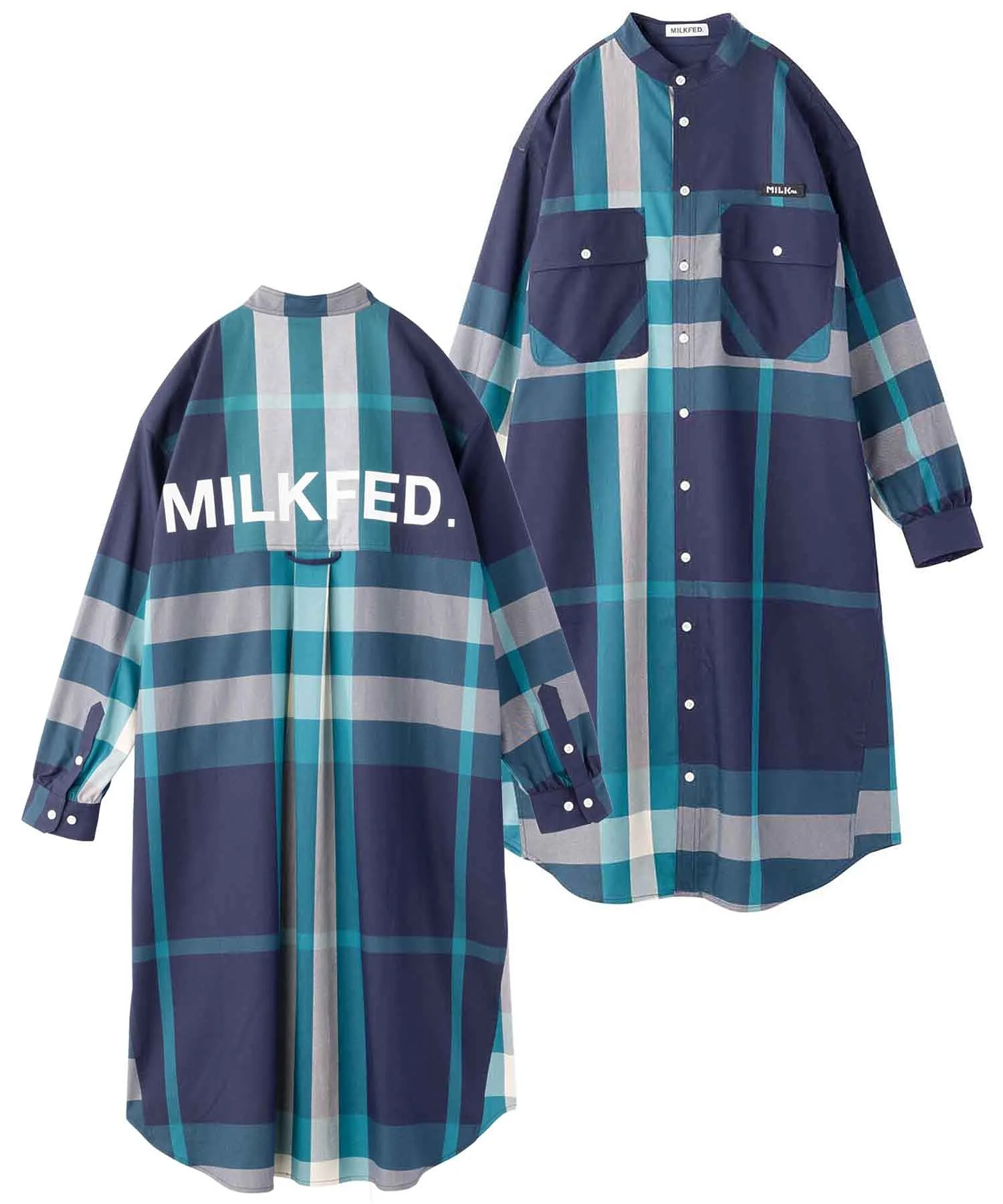 BACK LOGO PLAID DRESS MILKFED. - Image 21