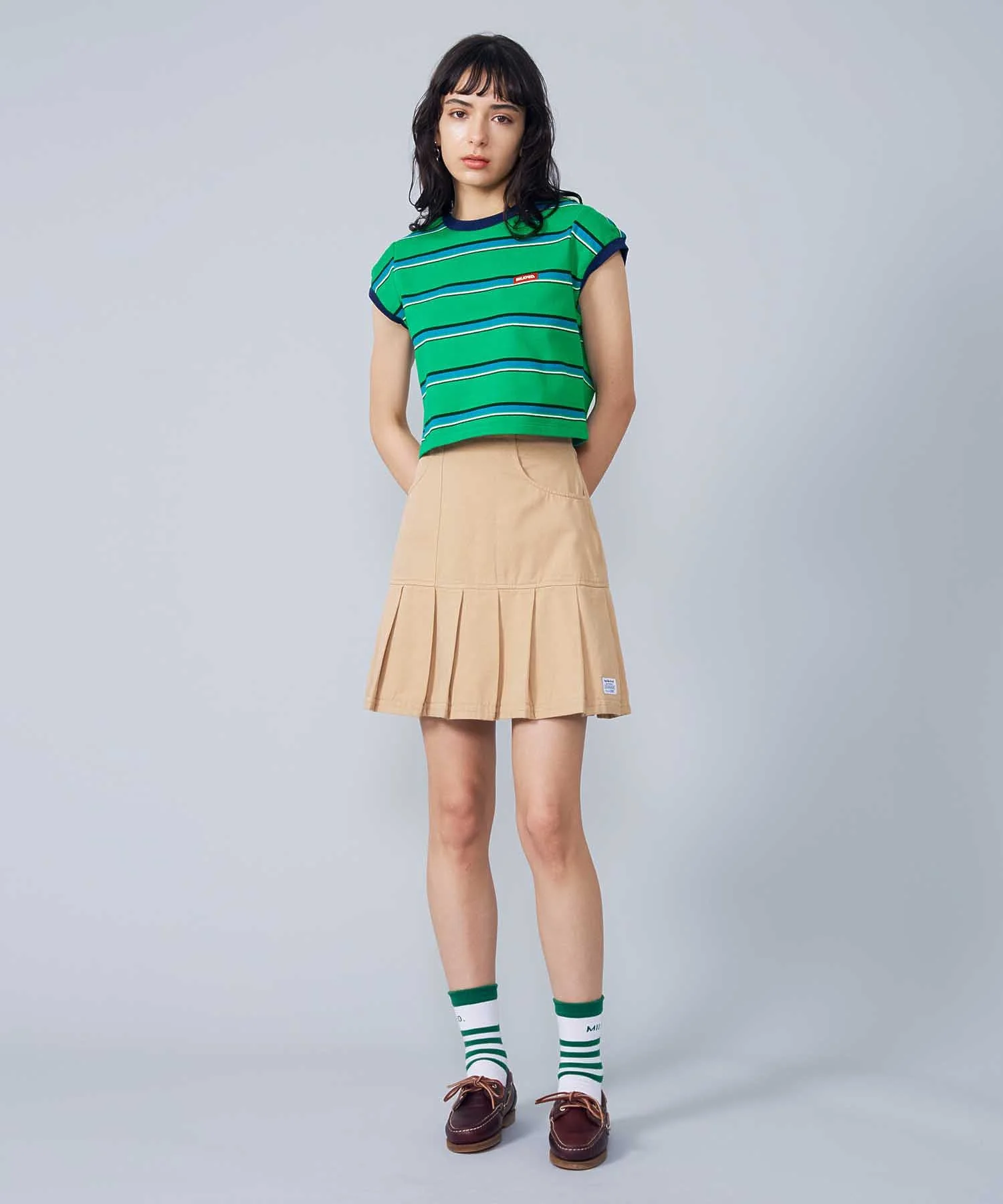 MULTI STRIPED CROPPED TOP MILKFED. - Image 13