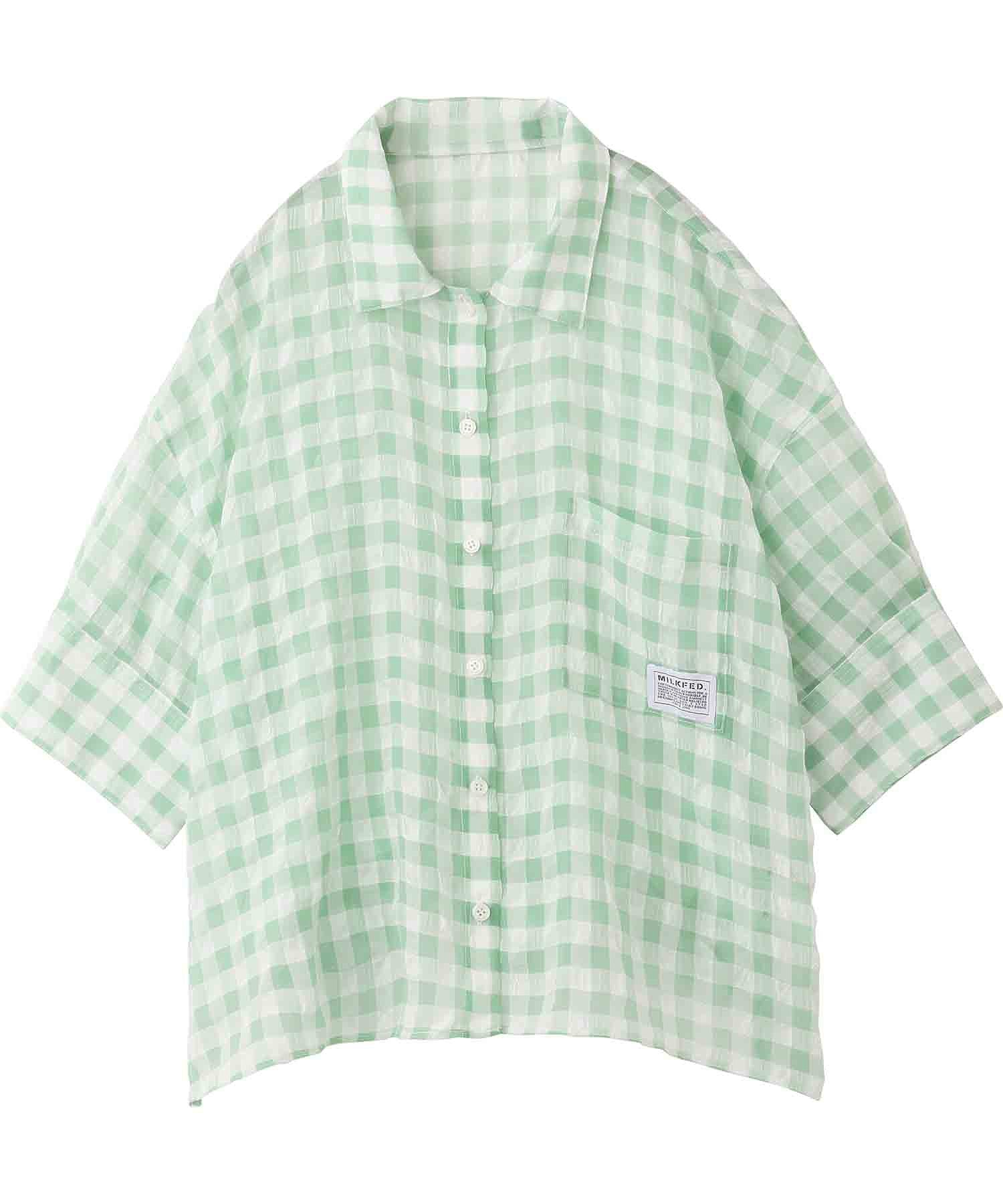 SEERSUCKER GINGHAM CHECK  SHIRT MILKFED. - Image 23