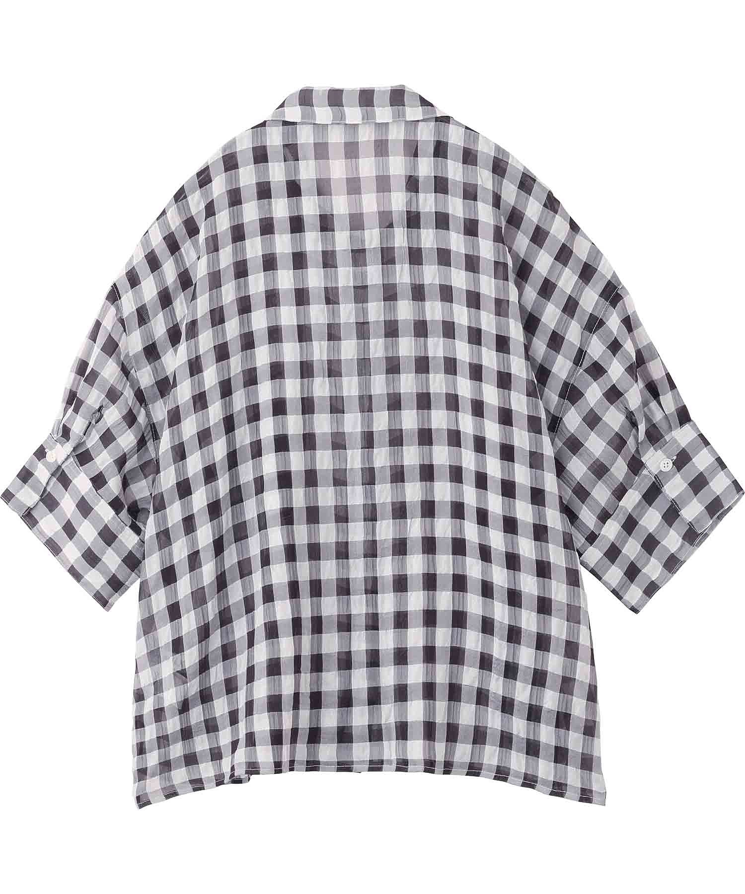 SEERSUCKER GINGHAM CHECK  SHIRT MILKFED. - Image 4