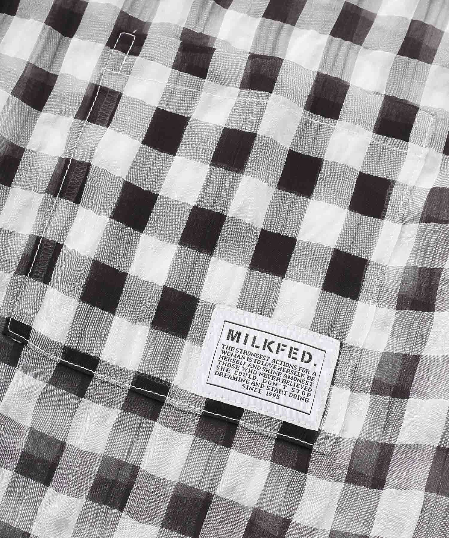 SEERSUCKER GINGHAM CHECK  SHIRT MILKFED. - Image 7