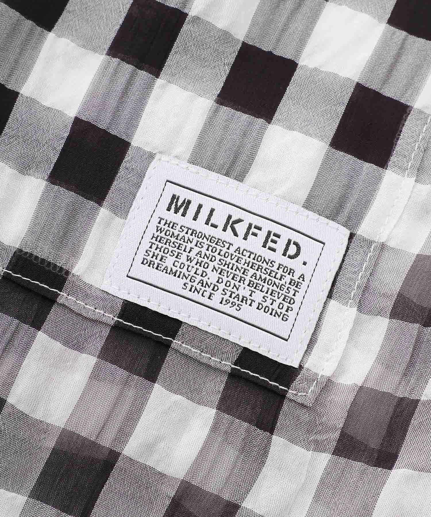 SEERSUCKER GINGHAM CHECK  SHIRT MILKFED. - Image 8