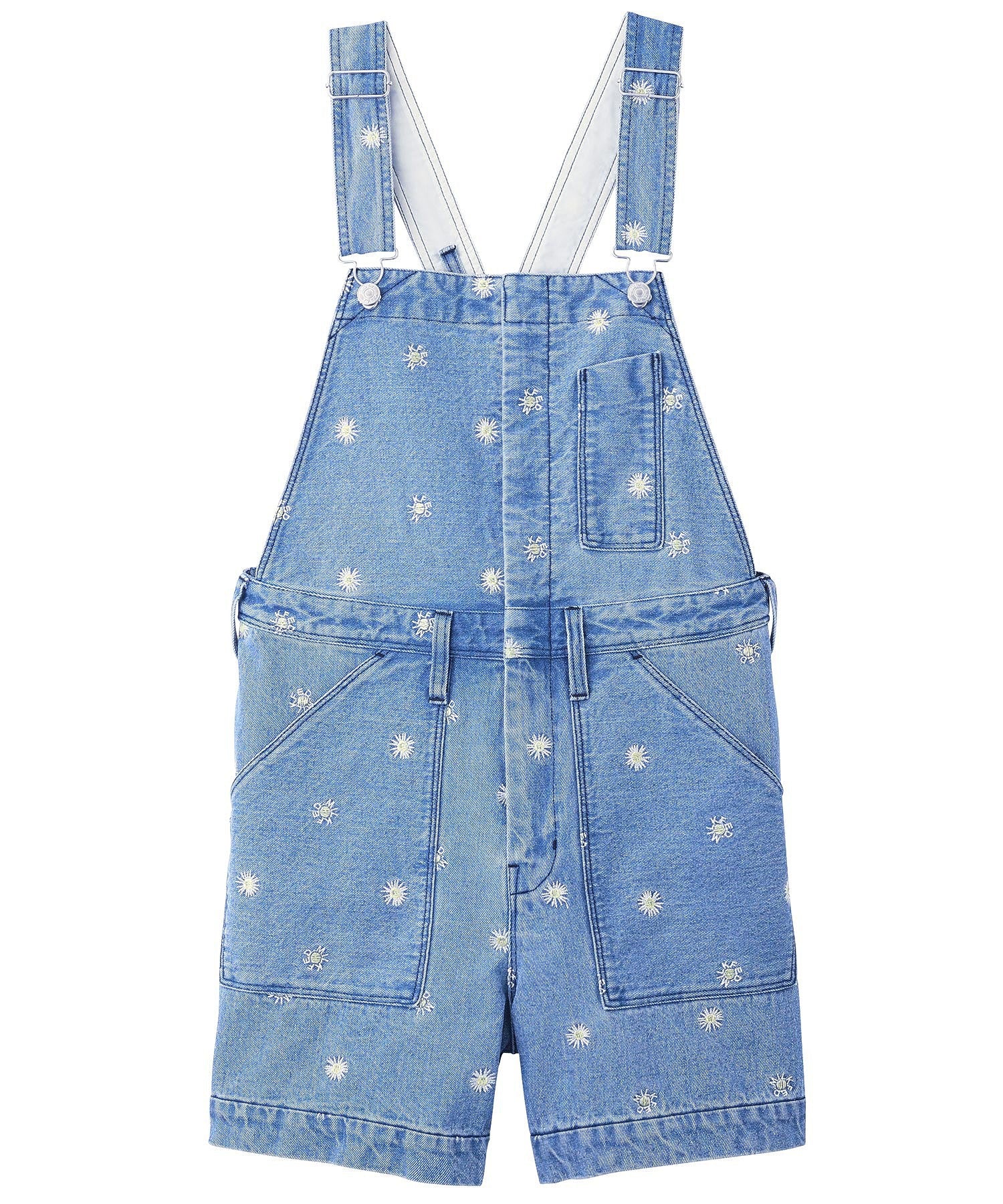 FLORAL EMBROIDERY DENIM MINI SALOPETTE MILKFED. - Image 24