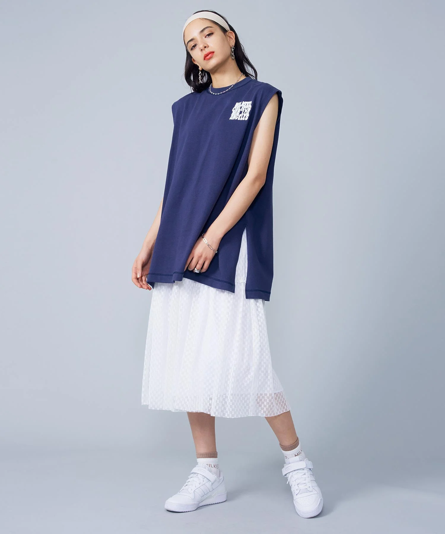 PANELLED TULLE SKIRT MILKFED. - Image 13