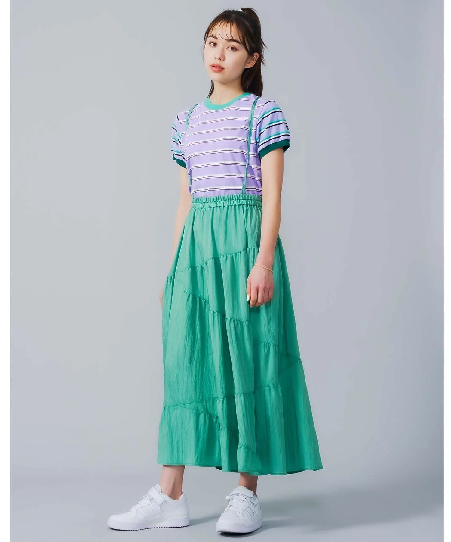 GATHERED SALOPETTE SKIRT MILKFED. - Image 15