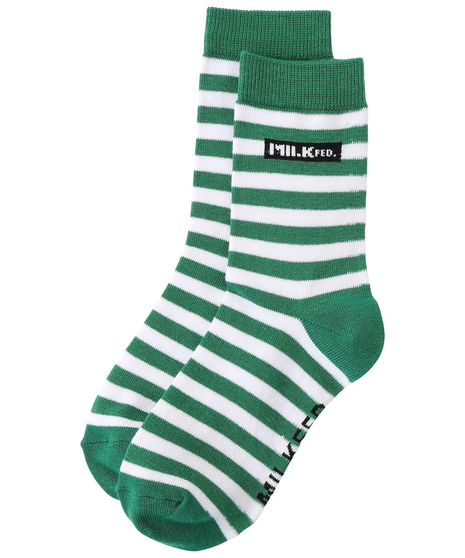 STRIPED BAR LOGO SOCKS MILKFED. - Image 2