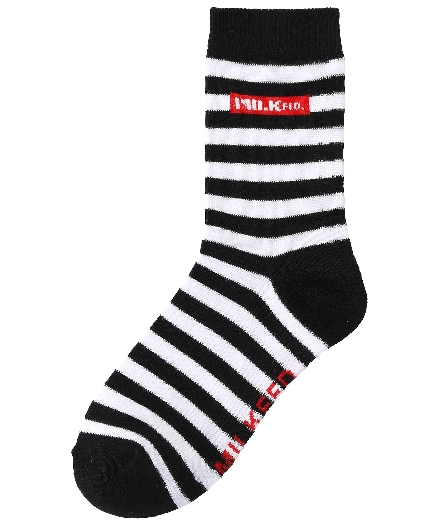 STRIPED BAR LOGO SOCKS MILKFED. - Image 5