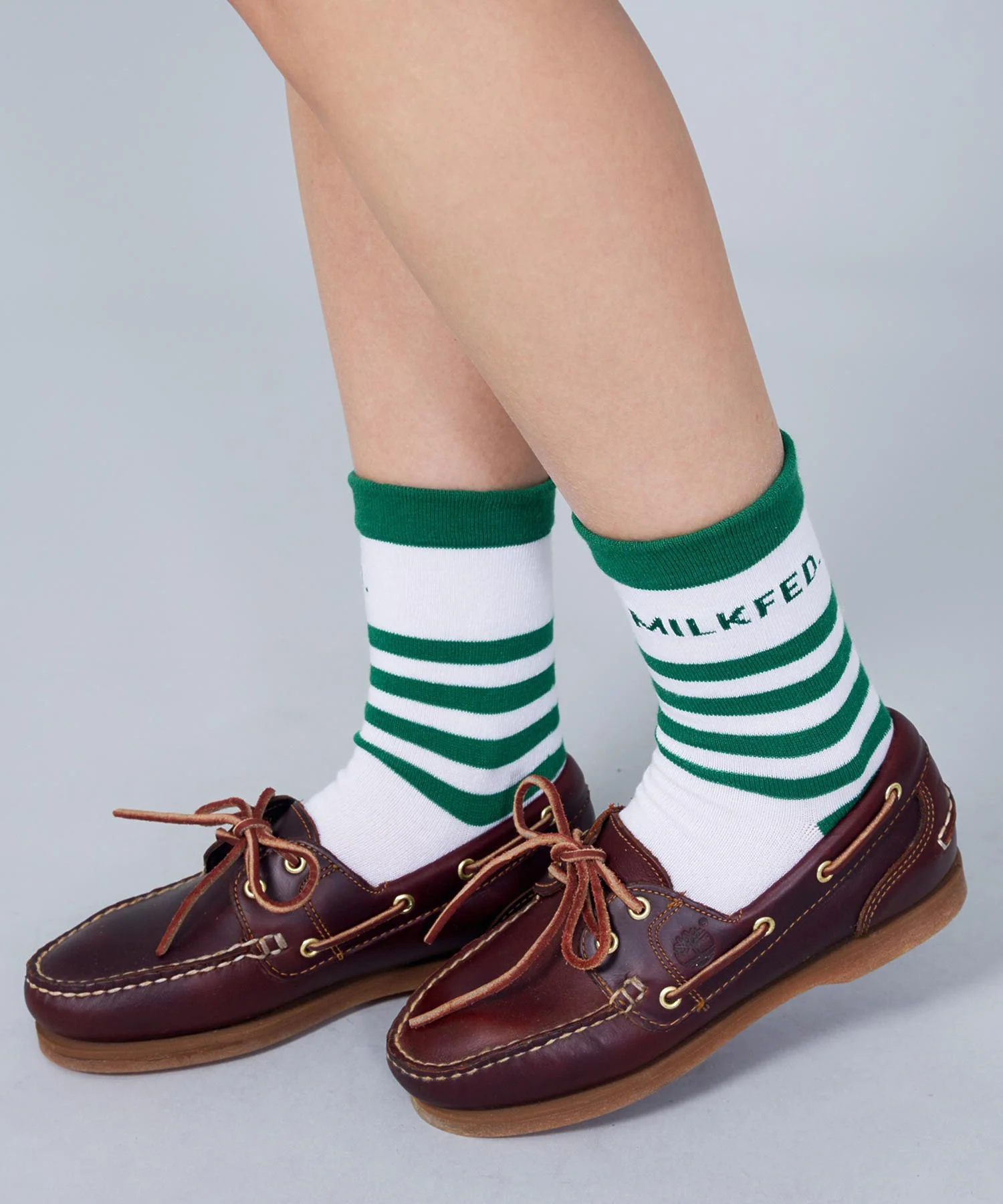STRIPED MILKFED LOGO SOCKS - Image 10