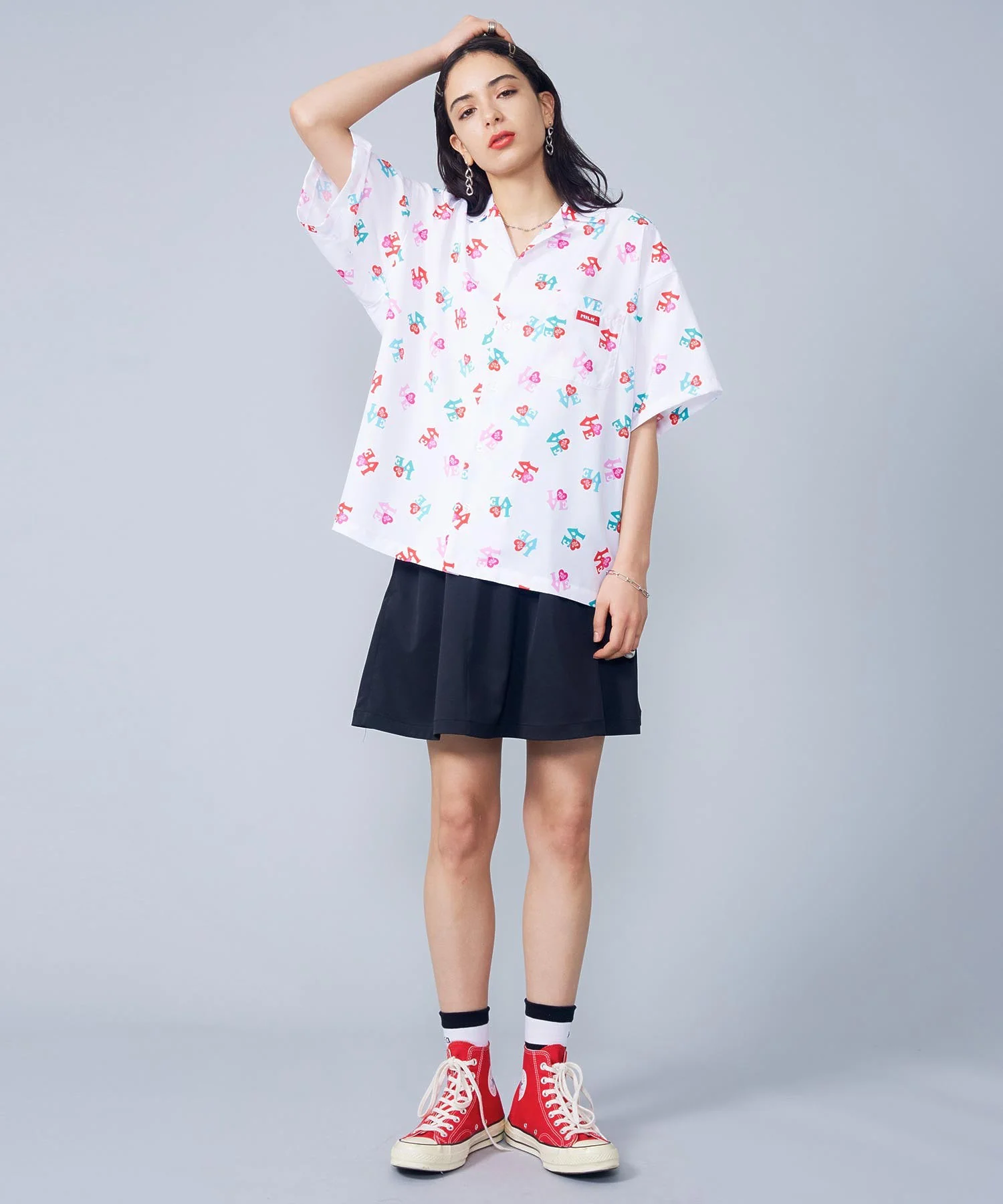 STRIPED MILKFED LOGO SOCKS - Image 16
