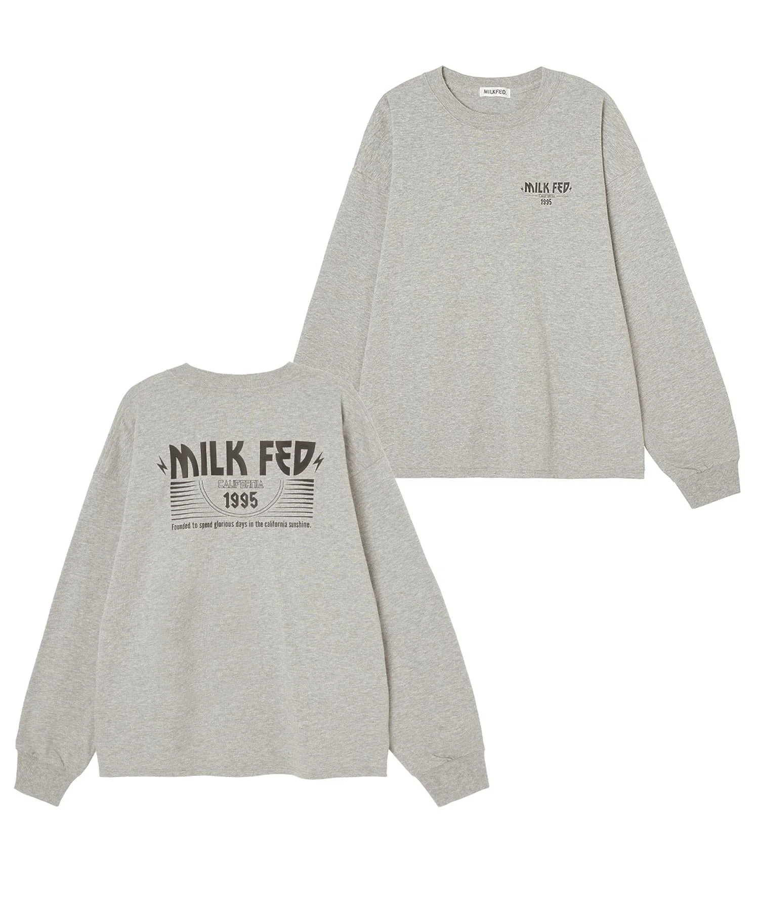 LIGHTNING LOGO L/S TEE MILKFED. - Image 18
